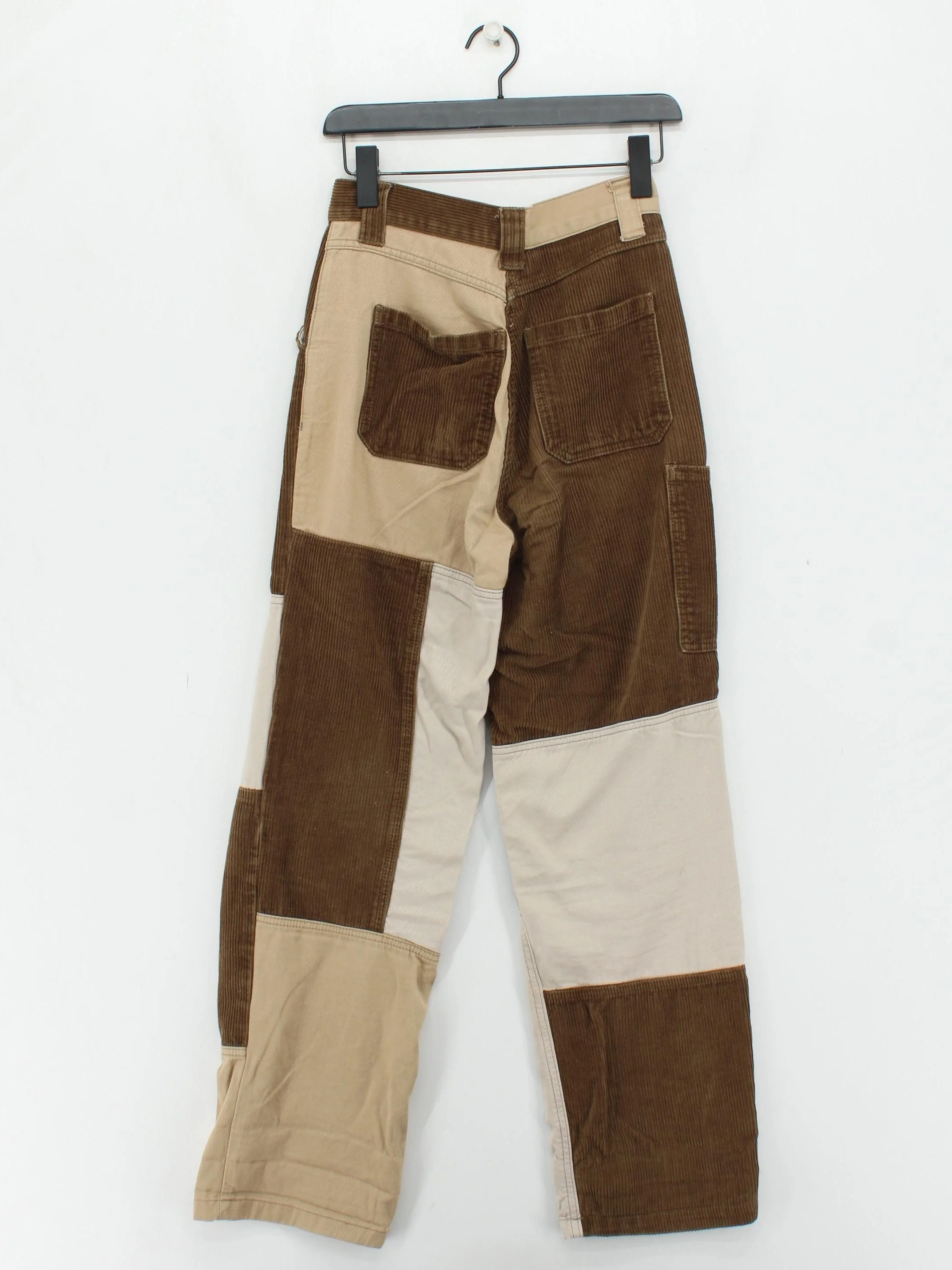 Topshop Women's Trousers UK 8 Multi Cotton with Polyester Straight Chino - Image 2