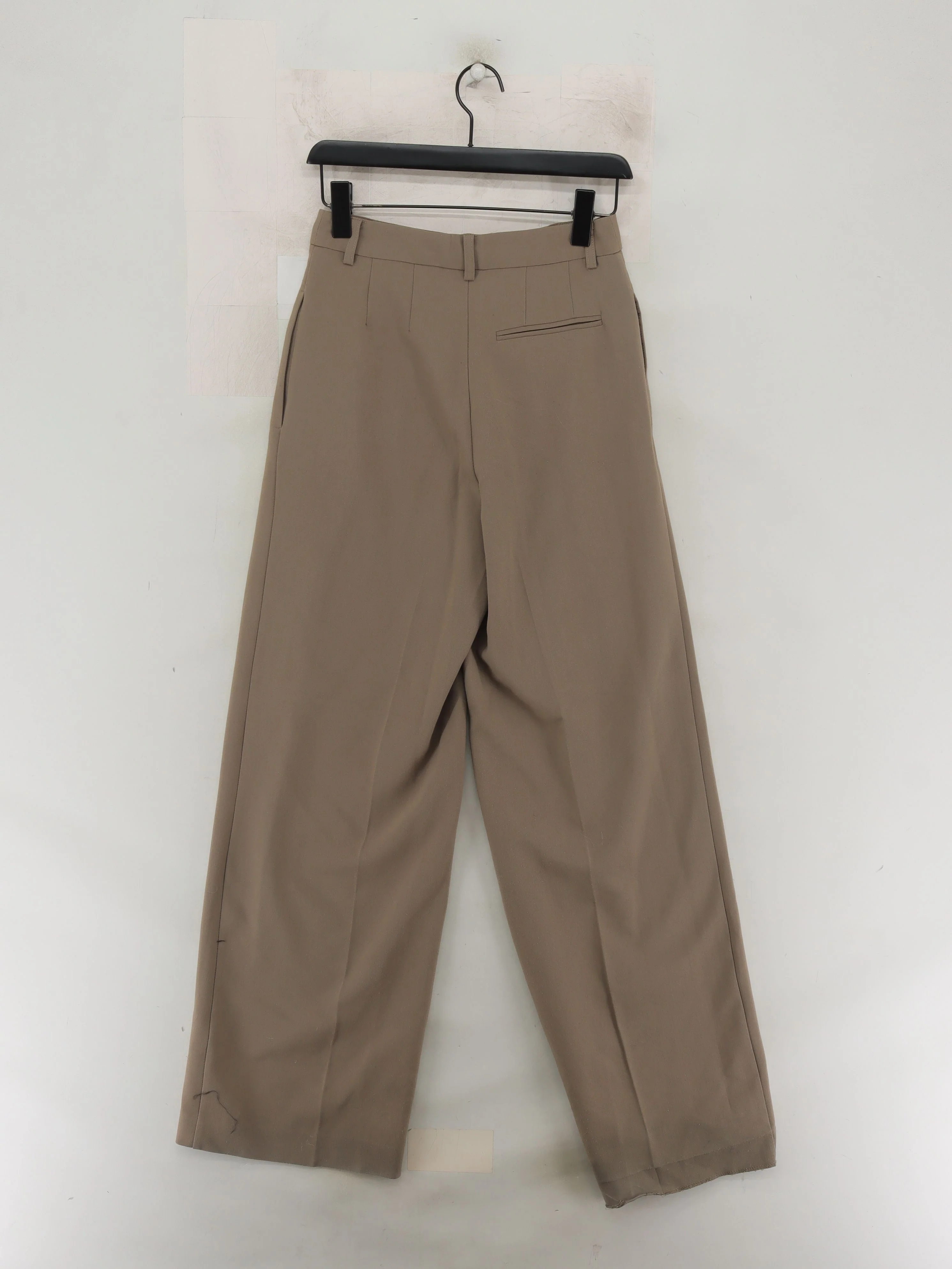 Topshop Women's Trousers UK 8 Tan Polyester with Viscose, Elastane Chino - Image 2