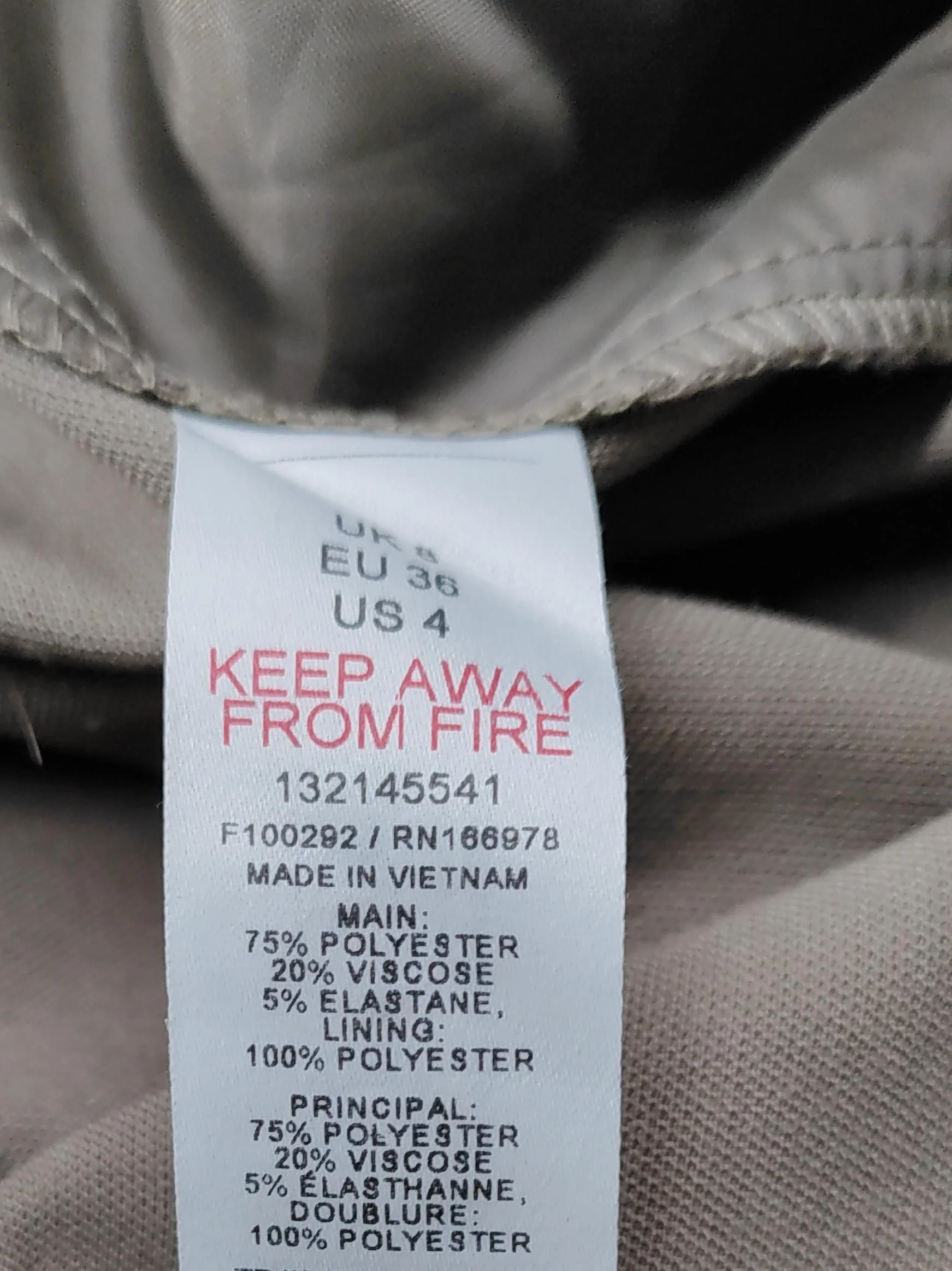Topshop Women's Trousers UK 8 Tan Polyester with Viscose, Elastane Chino - Image 8