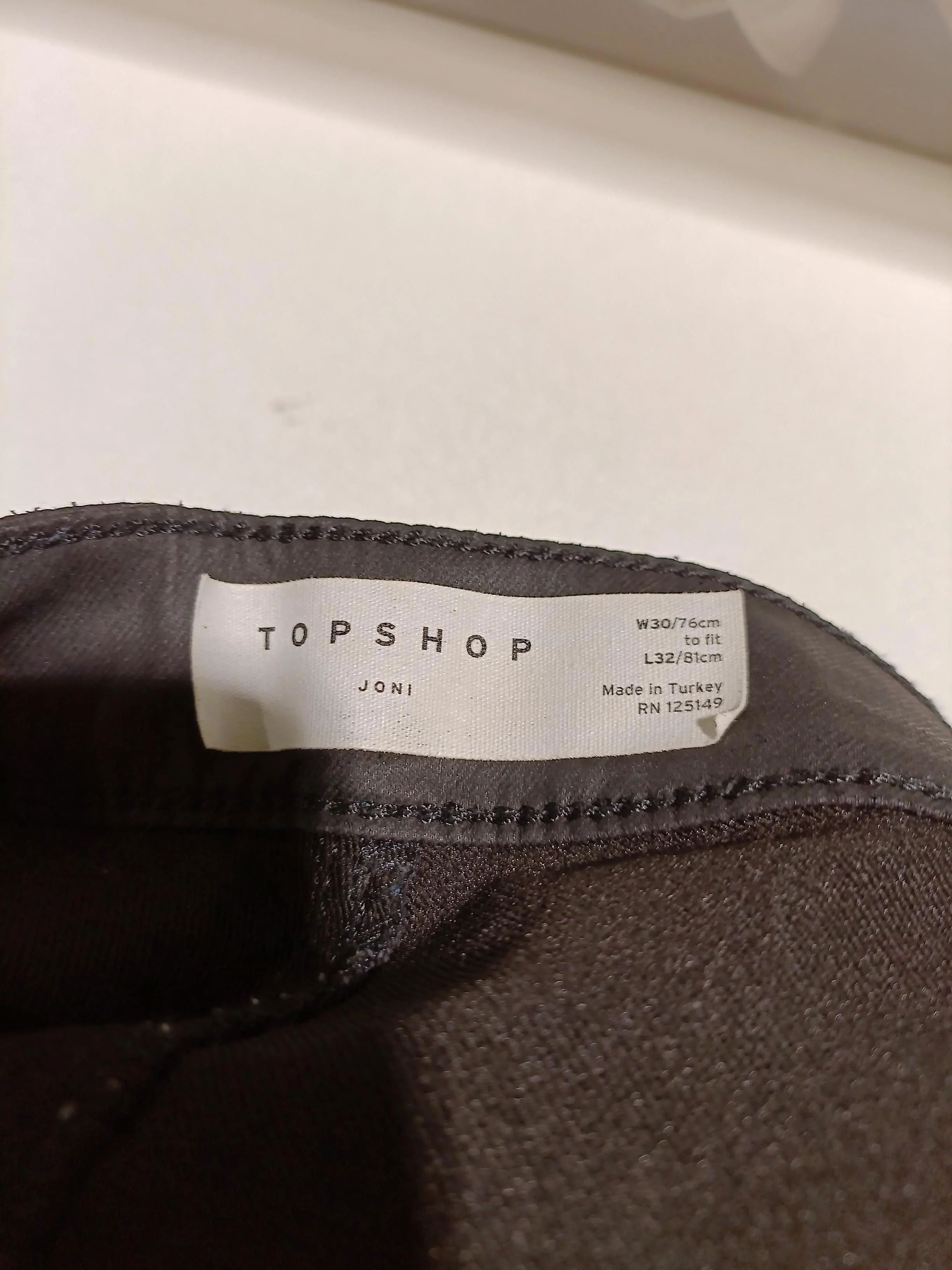 Topshop Women's Trousers W 30 in Black Cotton - Image 5