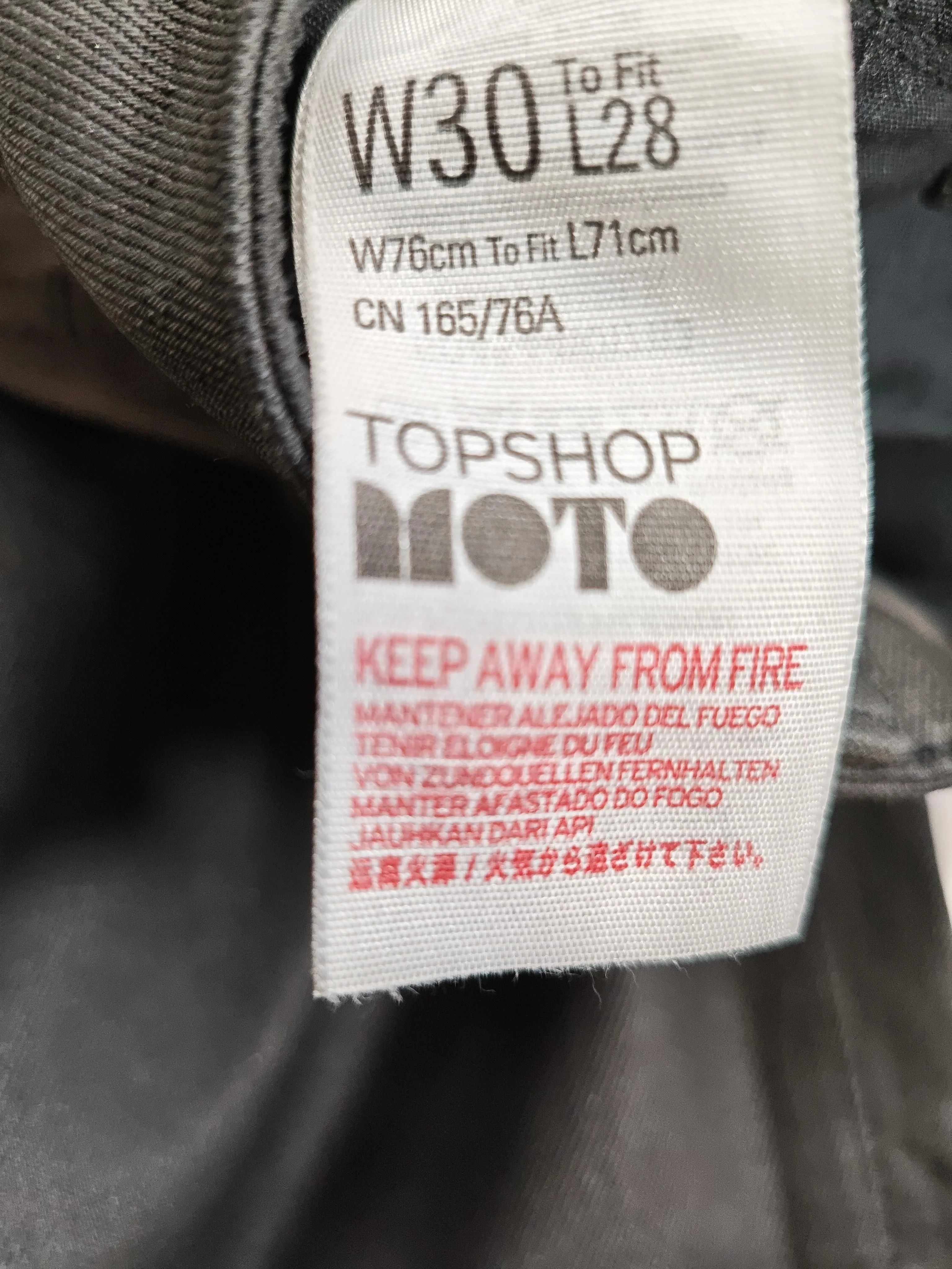 Topshop Women's Trousers W 30 in Black Cotton with Polyester, Elastane Chino - Image 6