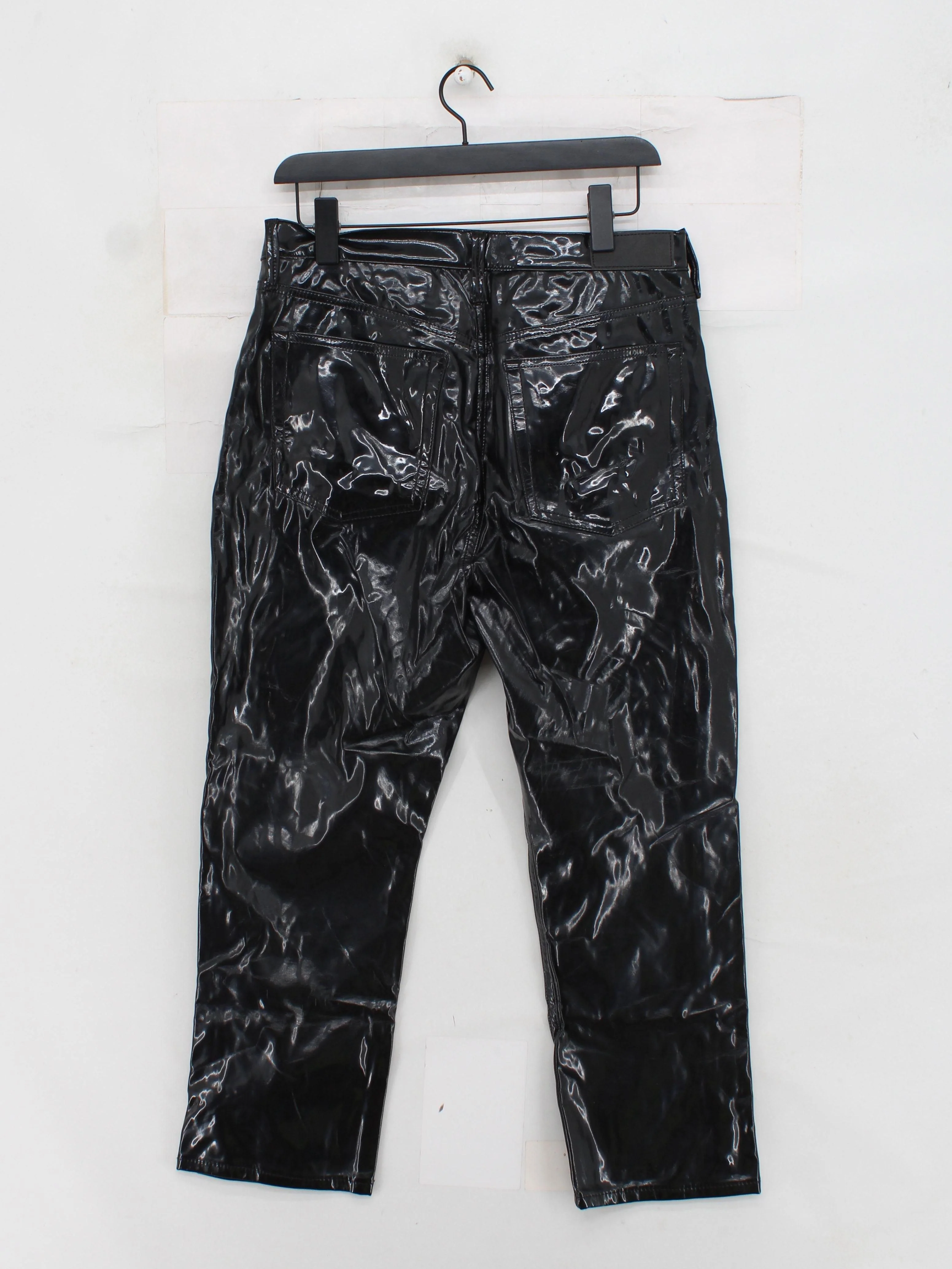 Topshop Women's Trousers W 34 in Black 100% Polyester Straight Chino - Image 2