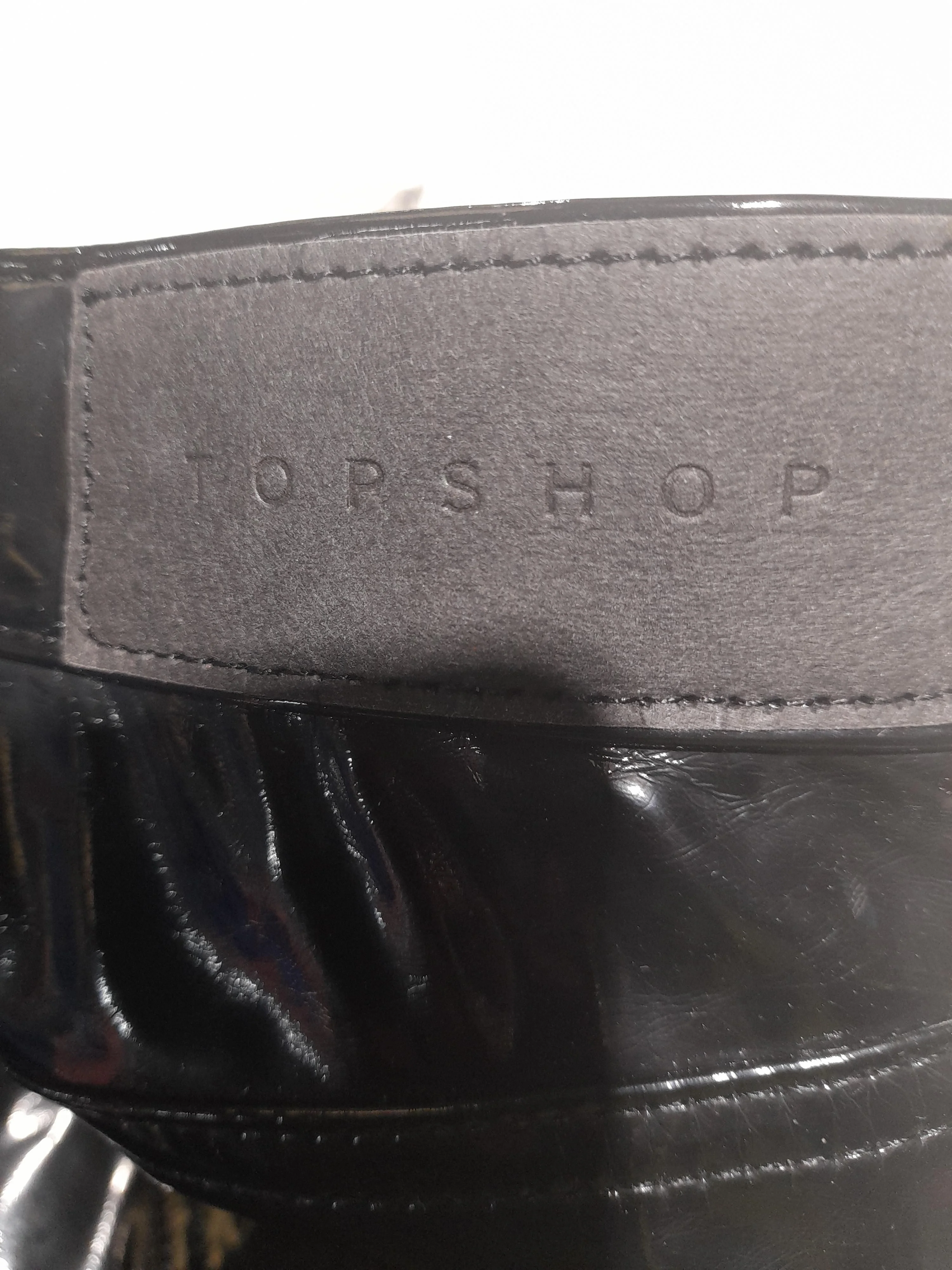 Topshop Women's Trousers W 34 in Black 100% Polyester Straight Chino - Image 5