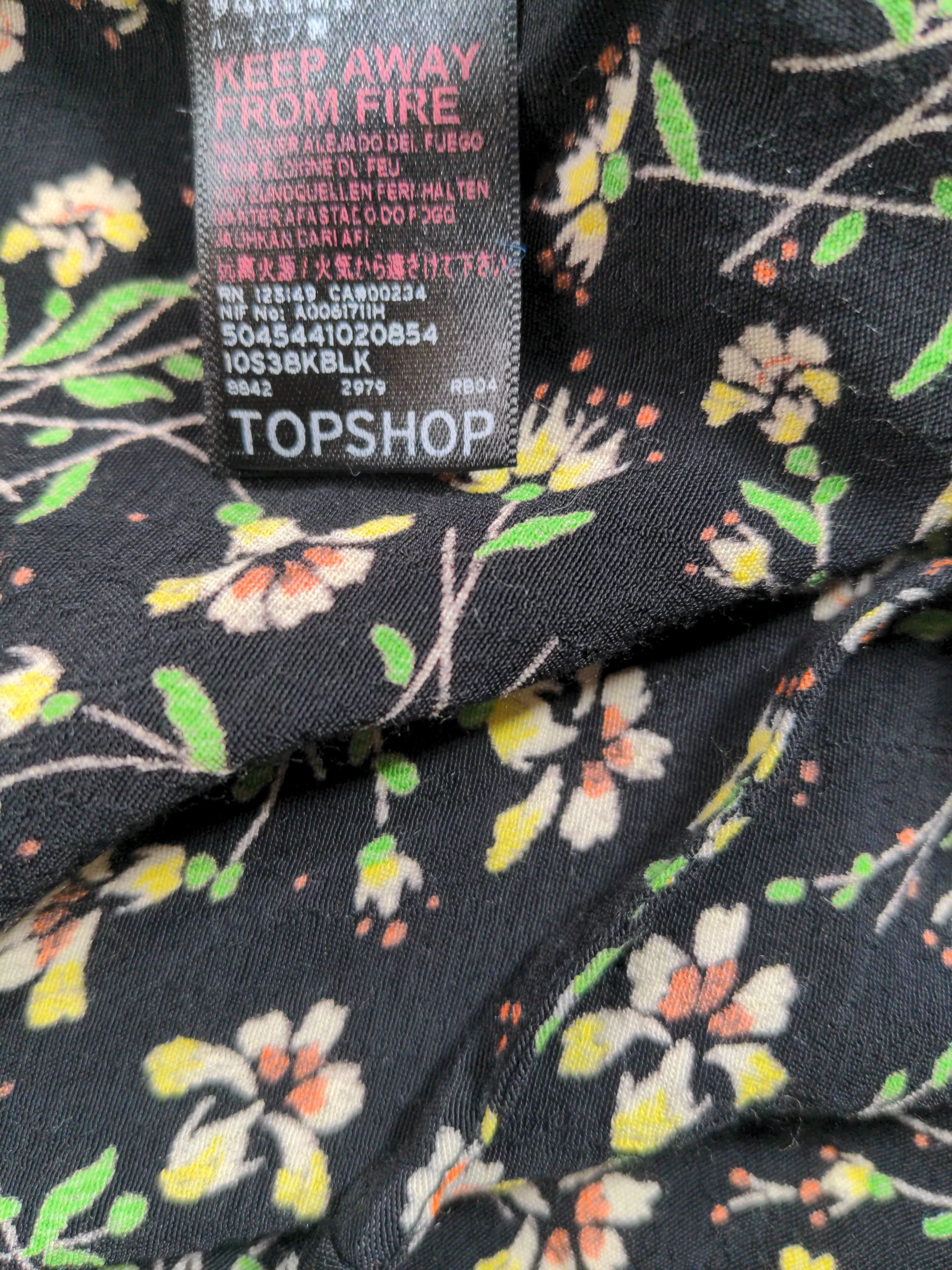 Topshop Wrap Midi Dress UK10 in Black - Image 5