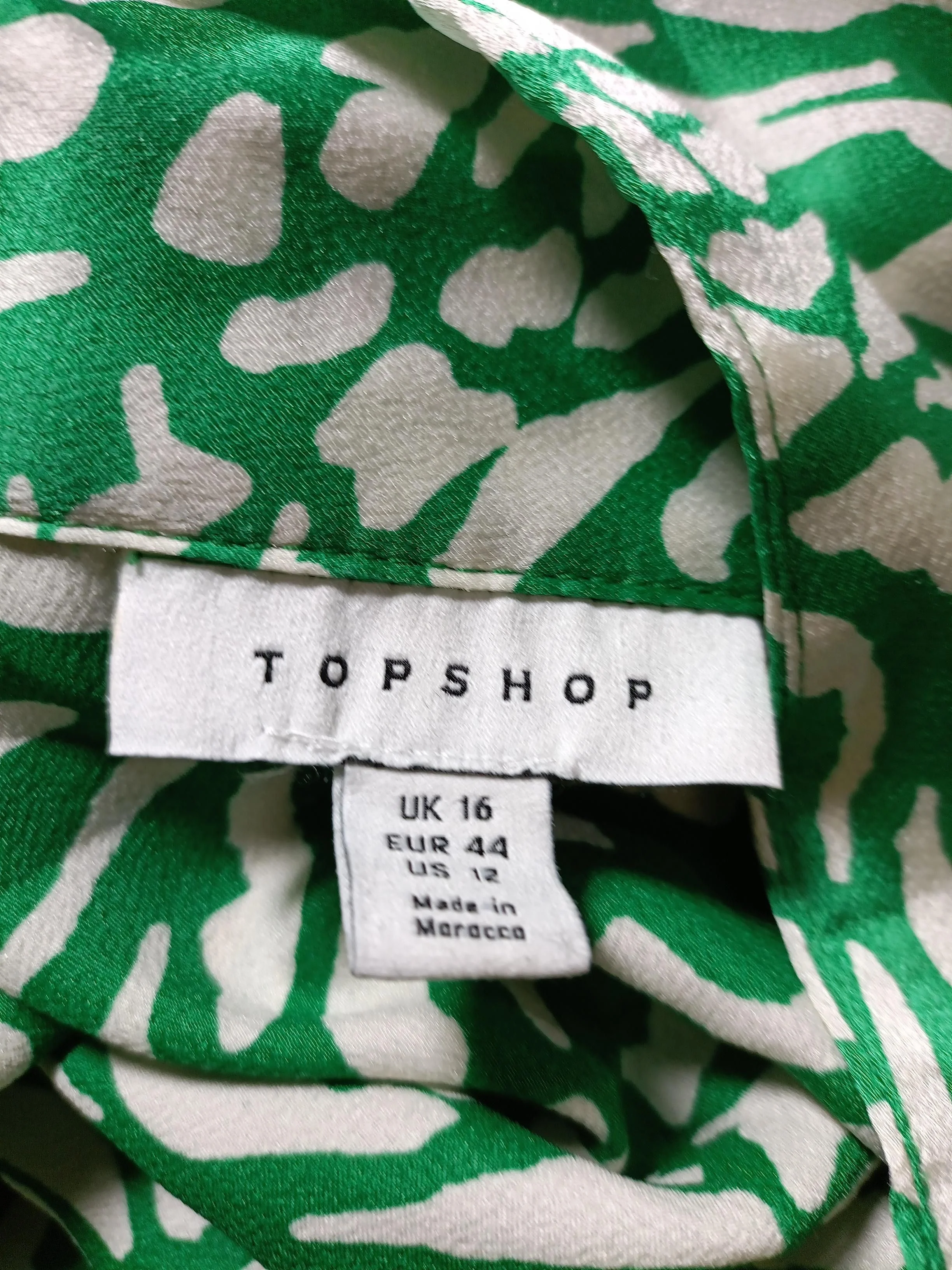 Topshop Wrap Midi Dress UK16 in Green - Image 5