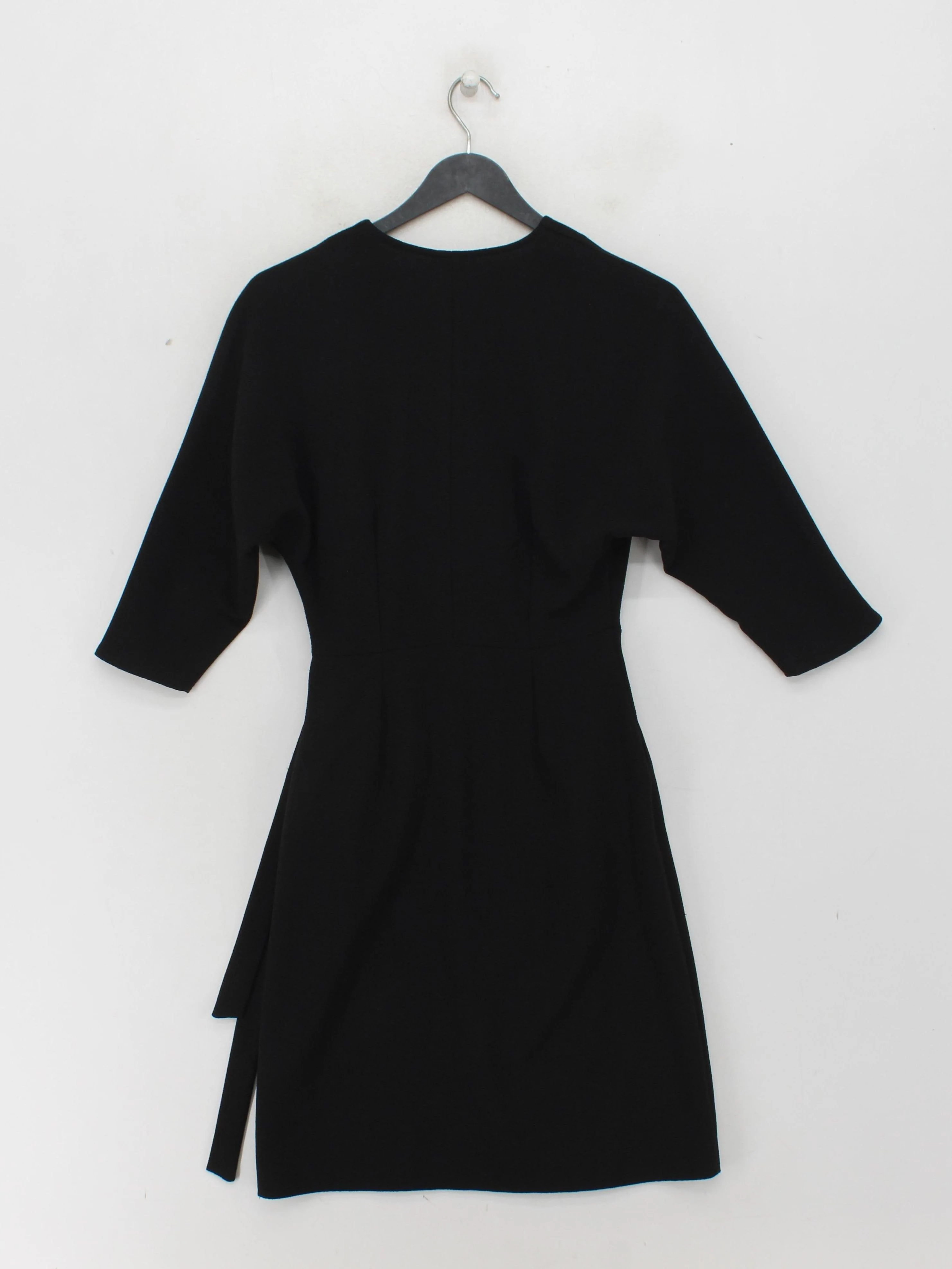 Topshop Wrap Midi Dress UK4 in Black - Image 2
