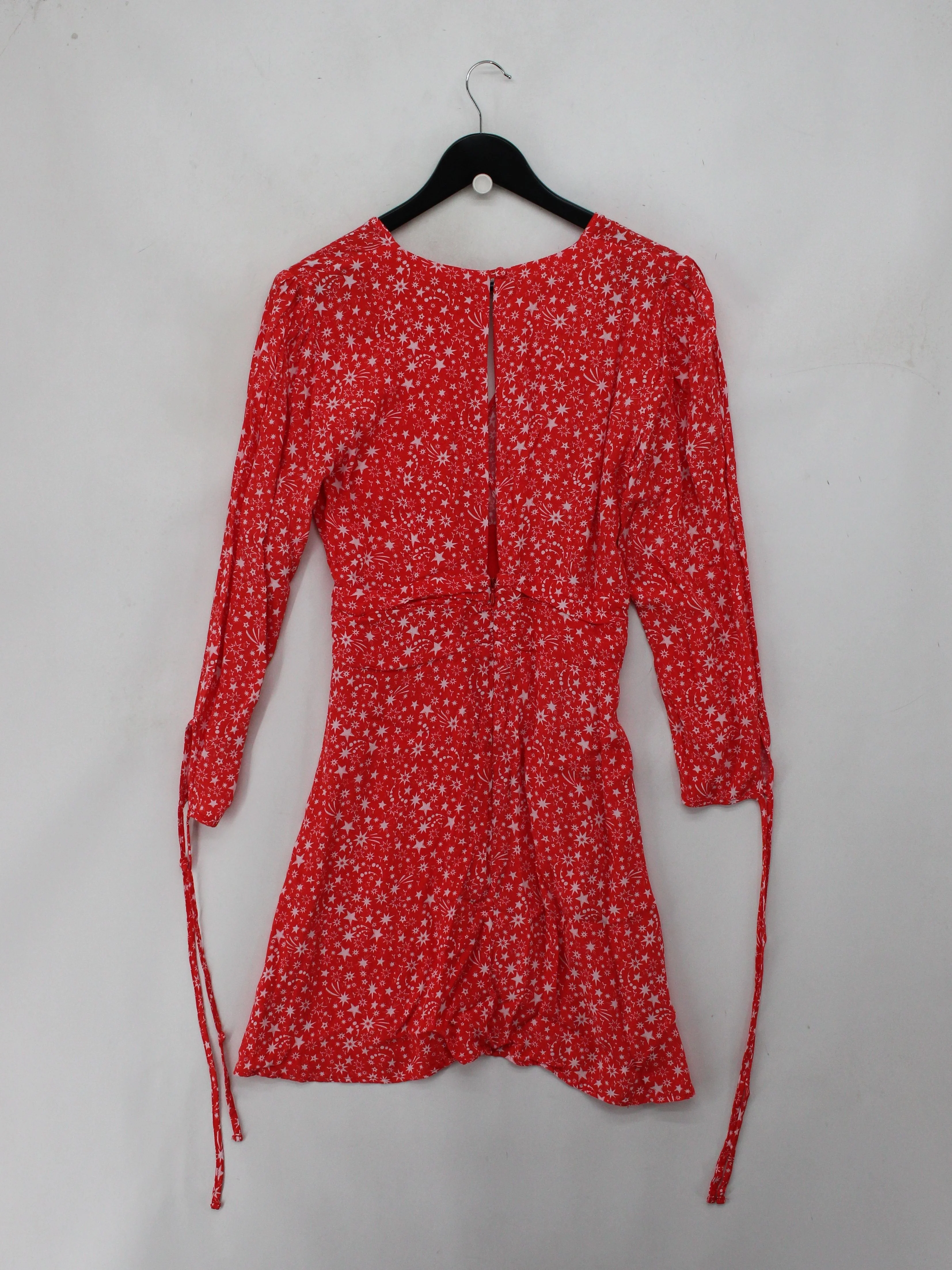 Topshop Wrap Mini Dress in Red - Image 2