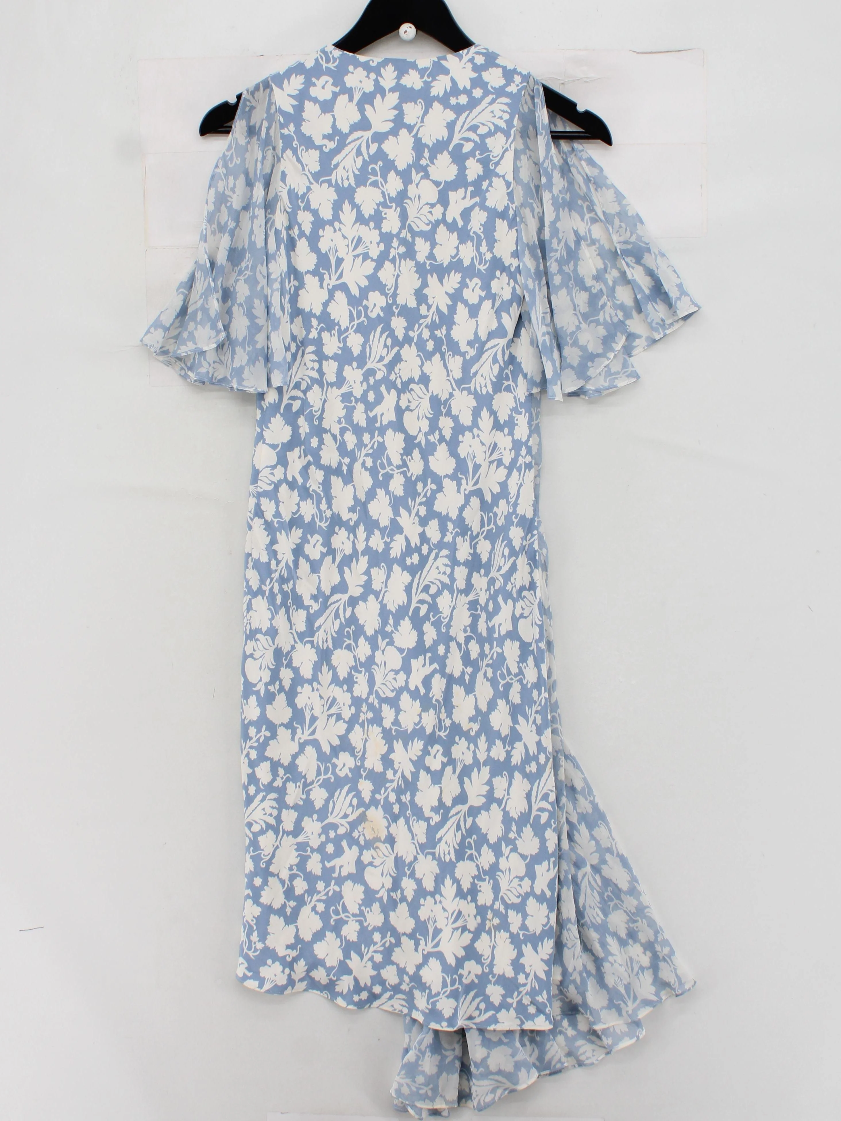 Topshop Wrap Mini Dress M in Blue - Image 2