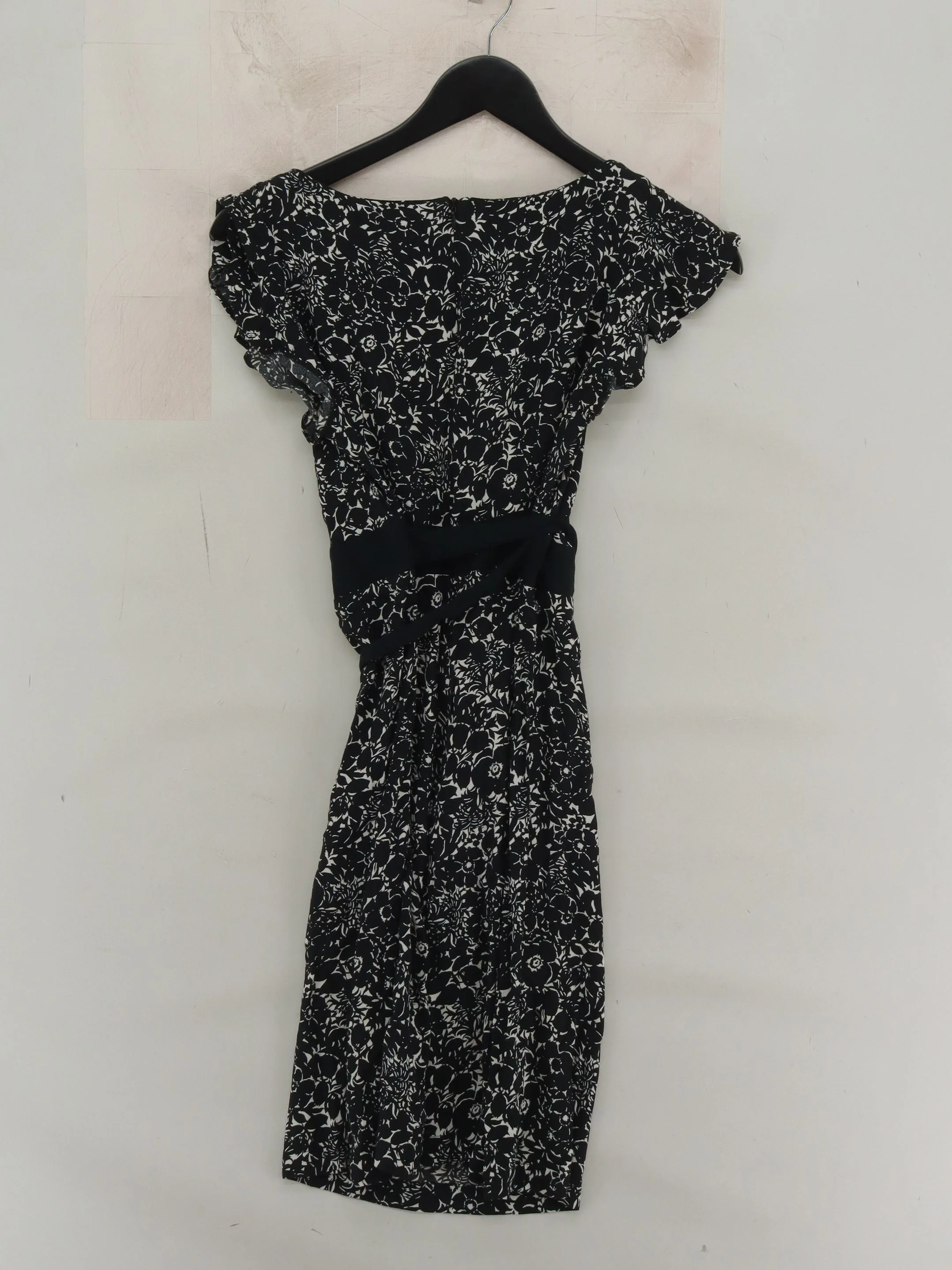 Topshop Wrap Mini Dress UK10 in Black - Image 2