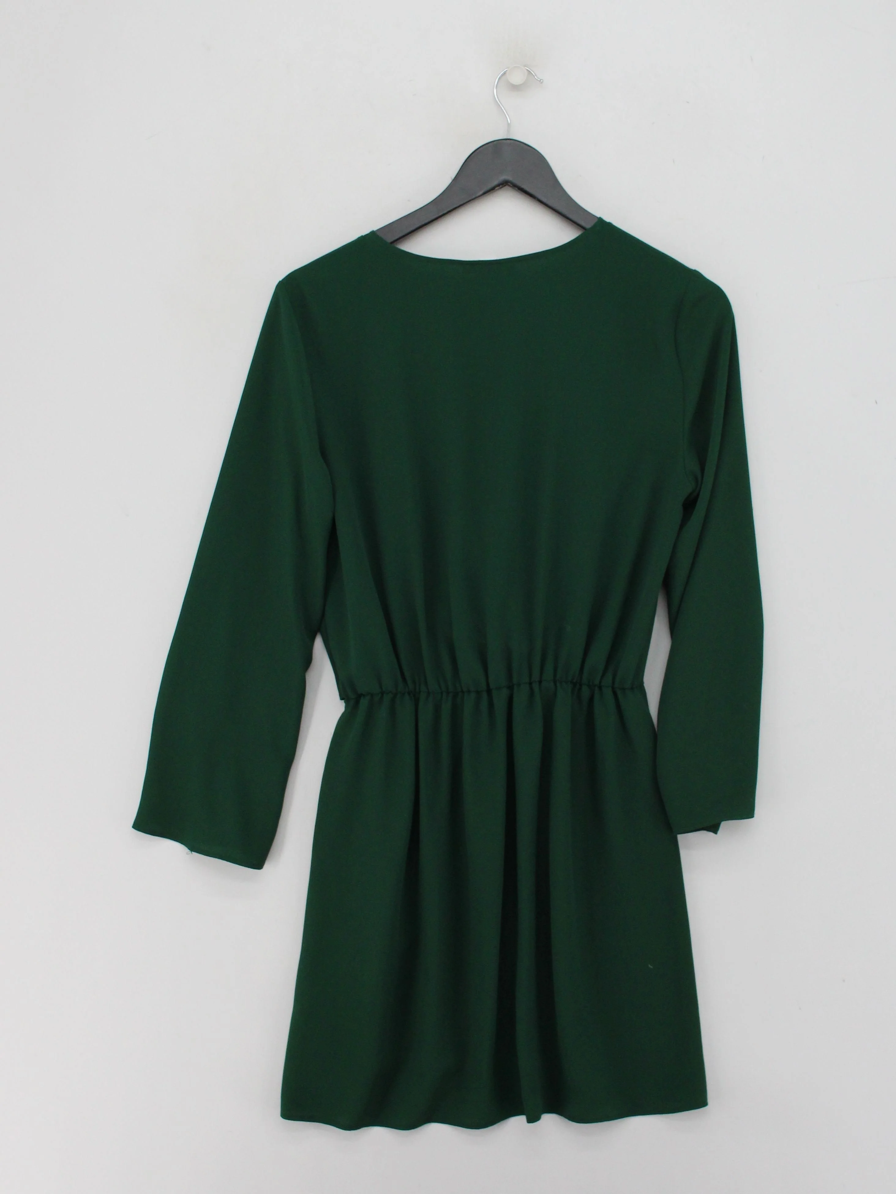 Topshop Wrap Mini Dress UK10 in Green - Image 2
