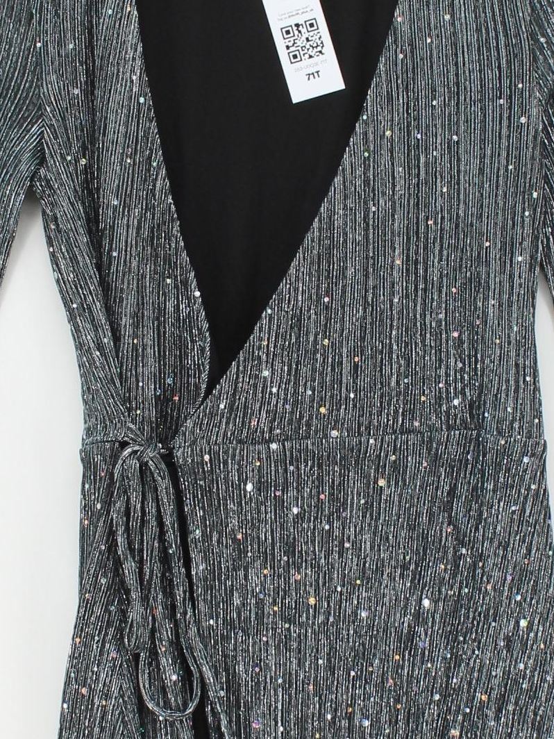 Topshop Wrap Mini Dress UK10 in Multi - Image 3