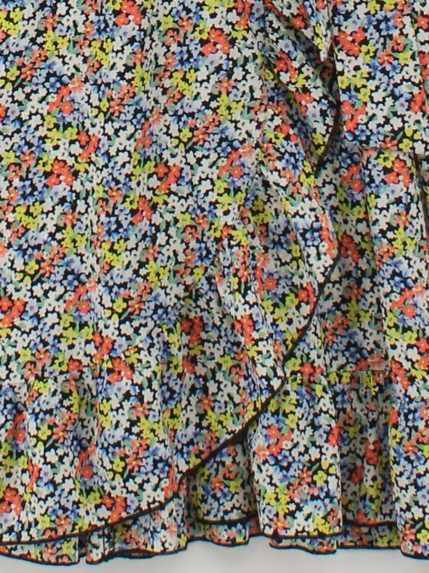 Topshop Wrap Mini Dress UK12 in Multi - Image 4
