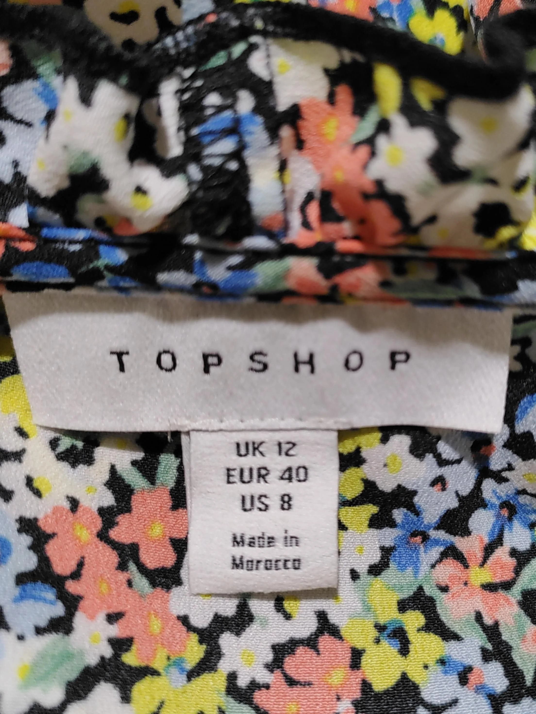Topshop Wrap Mini Dress UK12 in Multi - Image 5