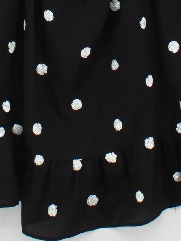 Topshop Wrap Mini Dress UK8 in Black - Image 4