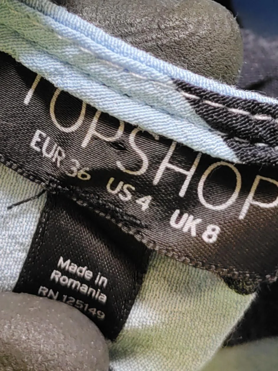 Topshop Wrap Mini Dress UK8 in Blue - Image 6