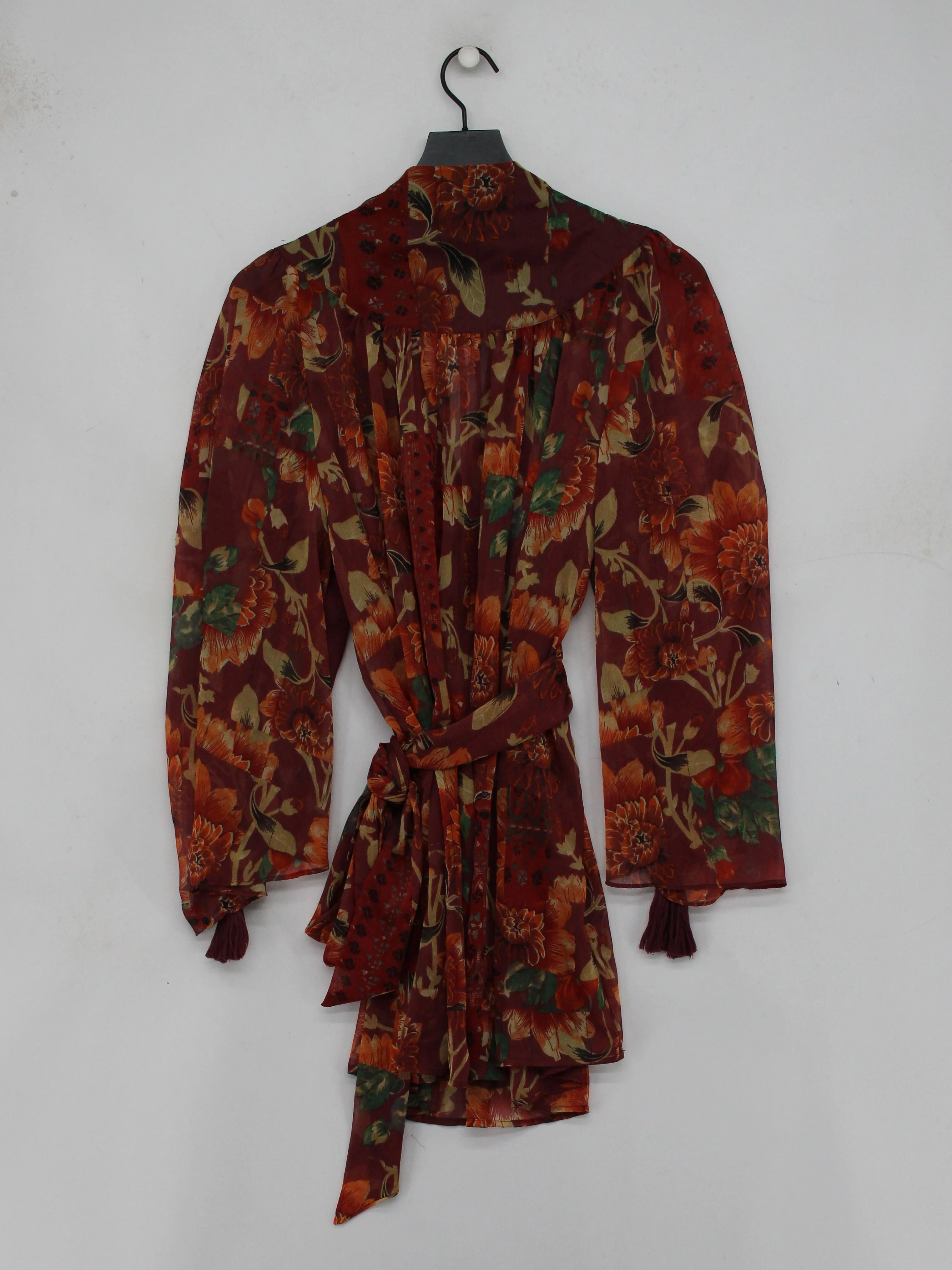 Topshop Wrap Mini Dress UK8 in Brown - Image 2