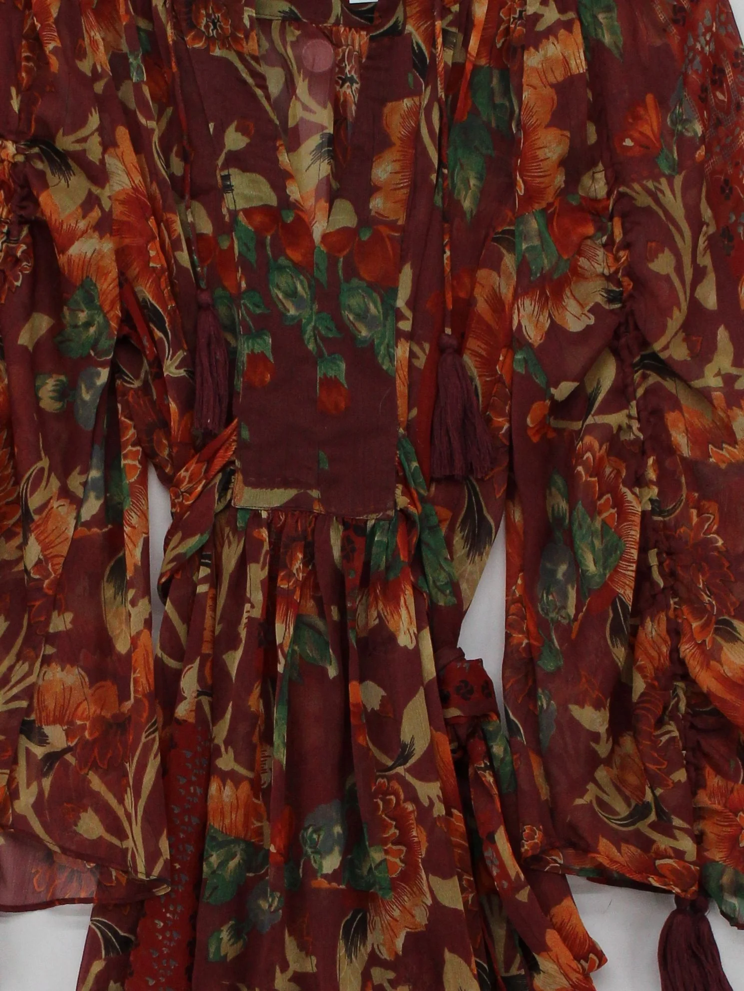 Topshop Wrap Mini Dress UK8 in Brown - Image 3