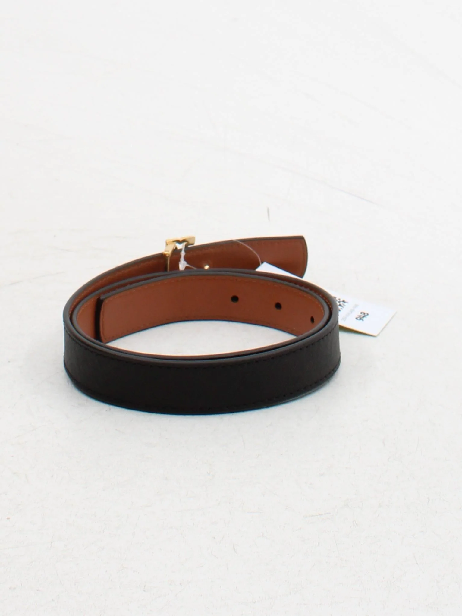 Tory Burch Men's Belt M Black 100% Leather Dress Belt - Image 2