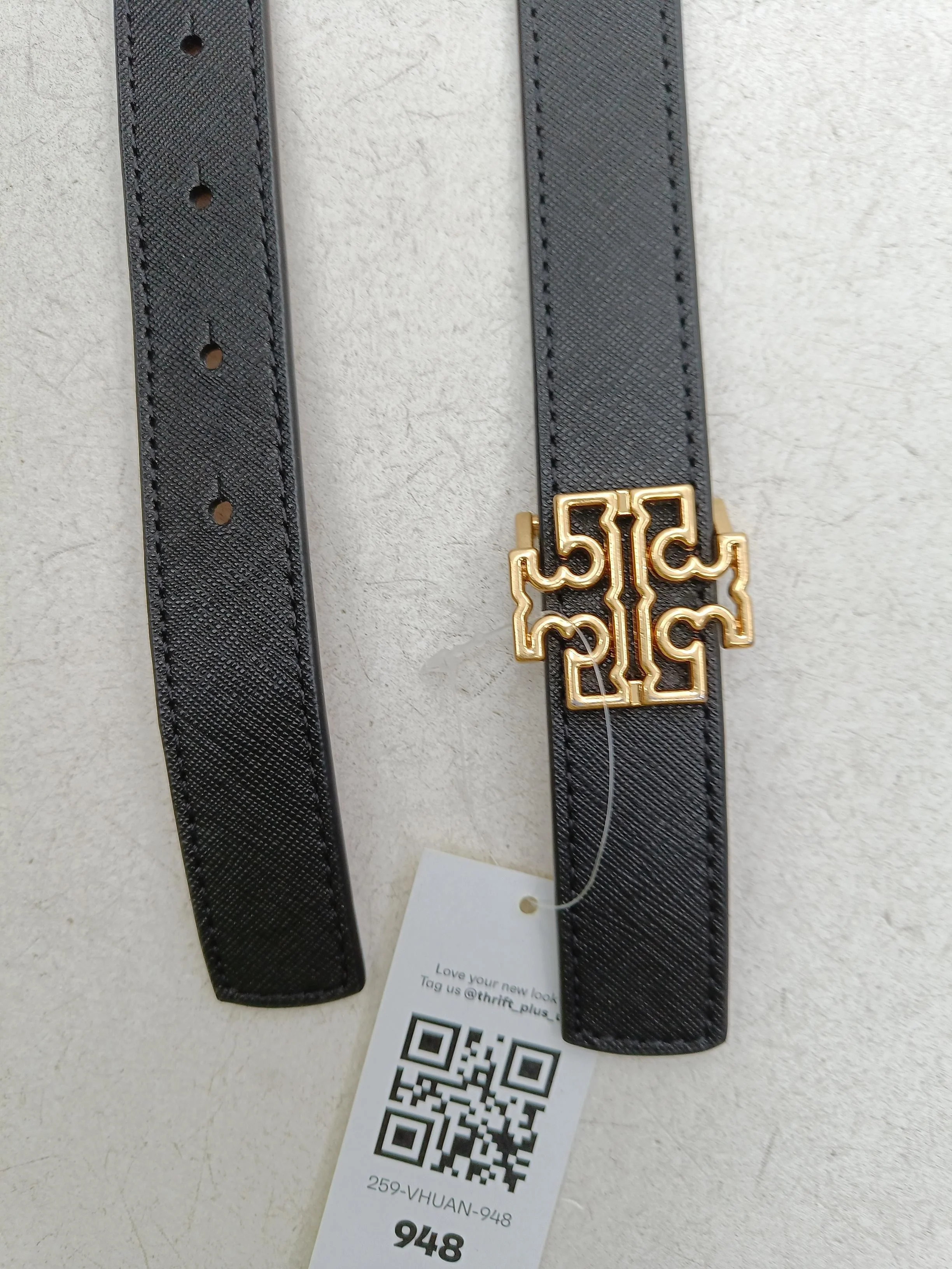 Tory Burch Men's Belt M Black 100% Leather Dress Belt - Image 3