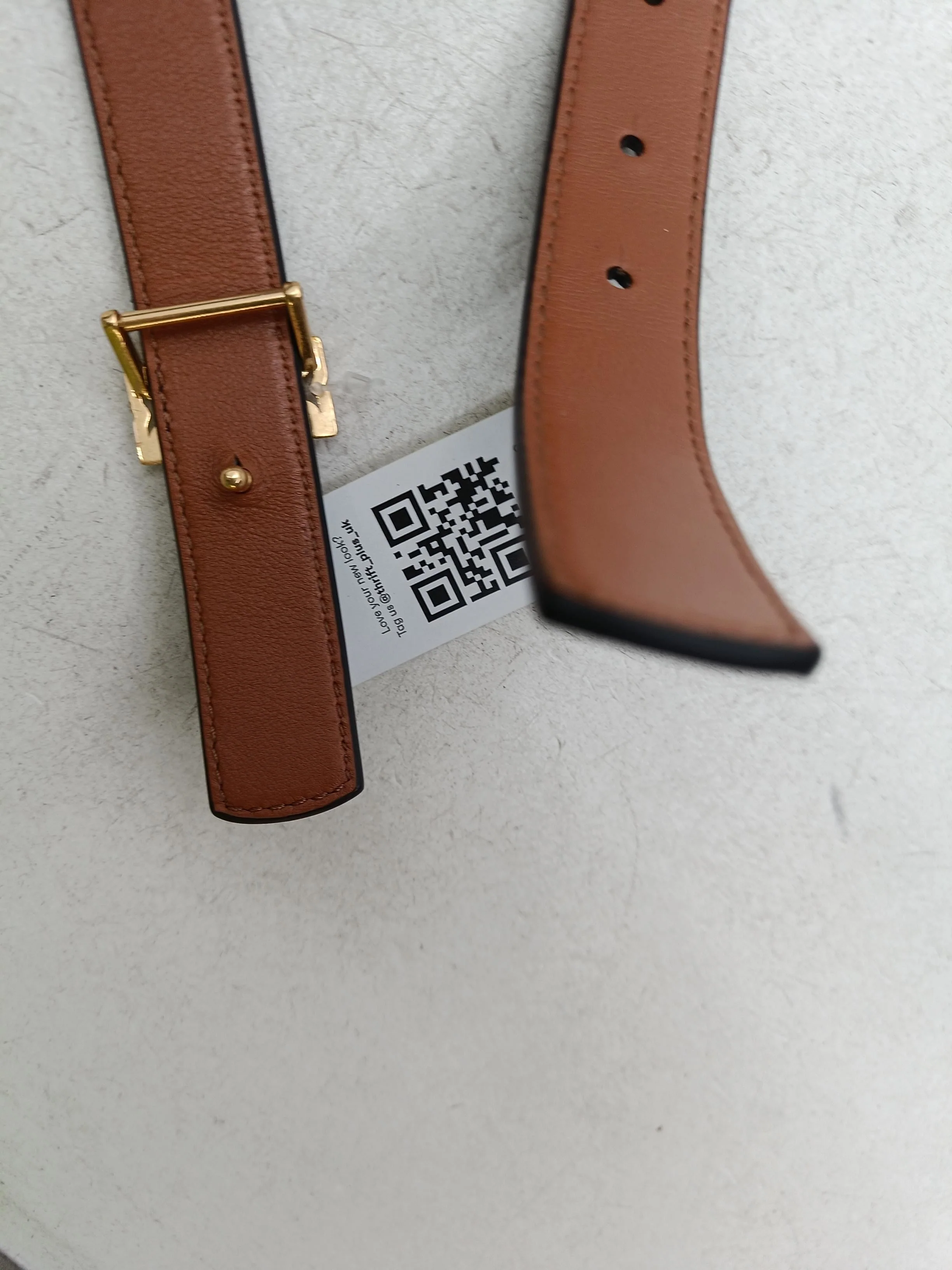 Tory Burch Men's Belt M Black 100% Leather Dress Belt - Image 4