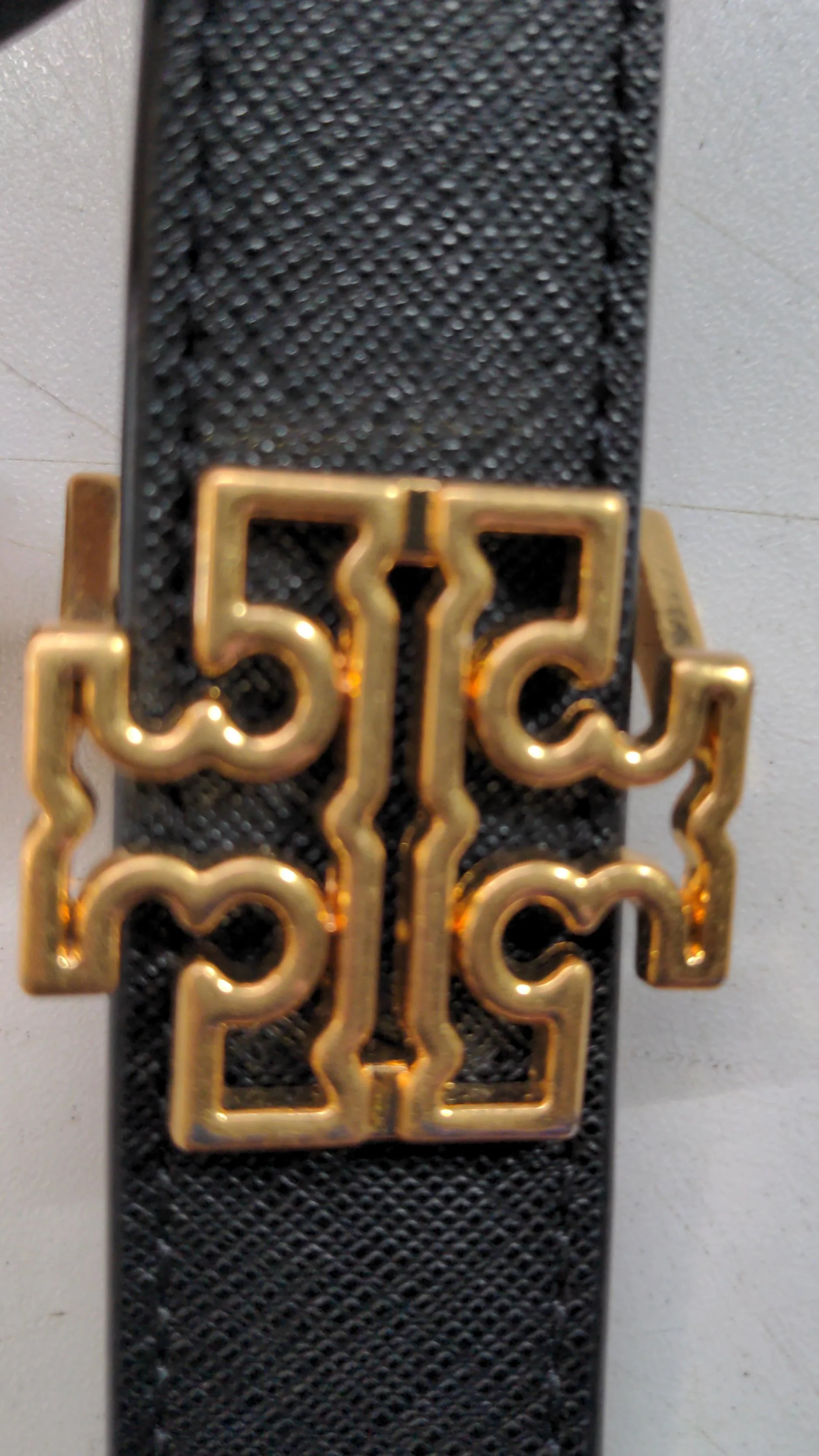 Tory Burch Men's Belt M Black 100% Leather Dress Belt - Image 5