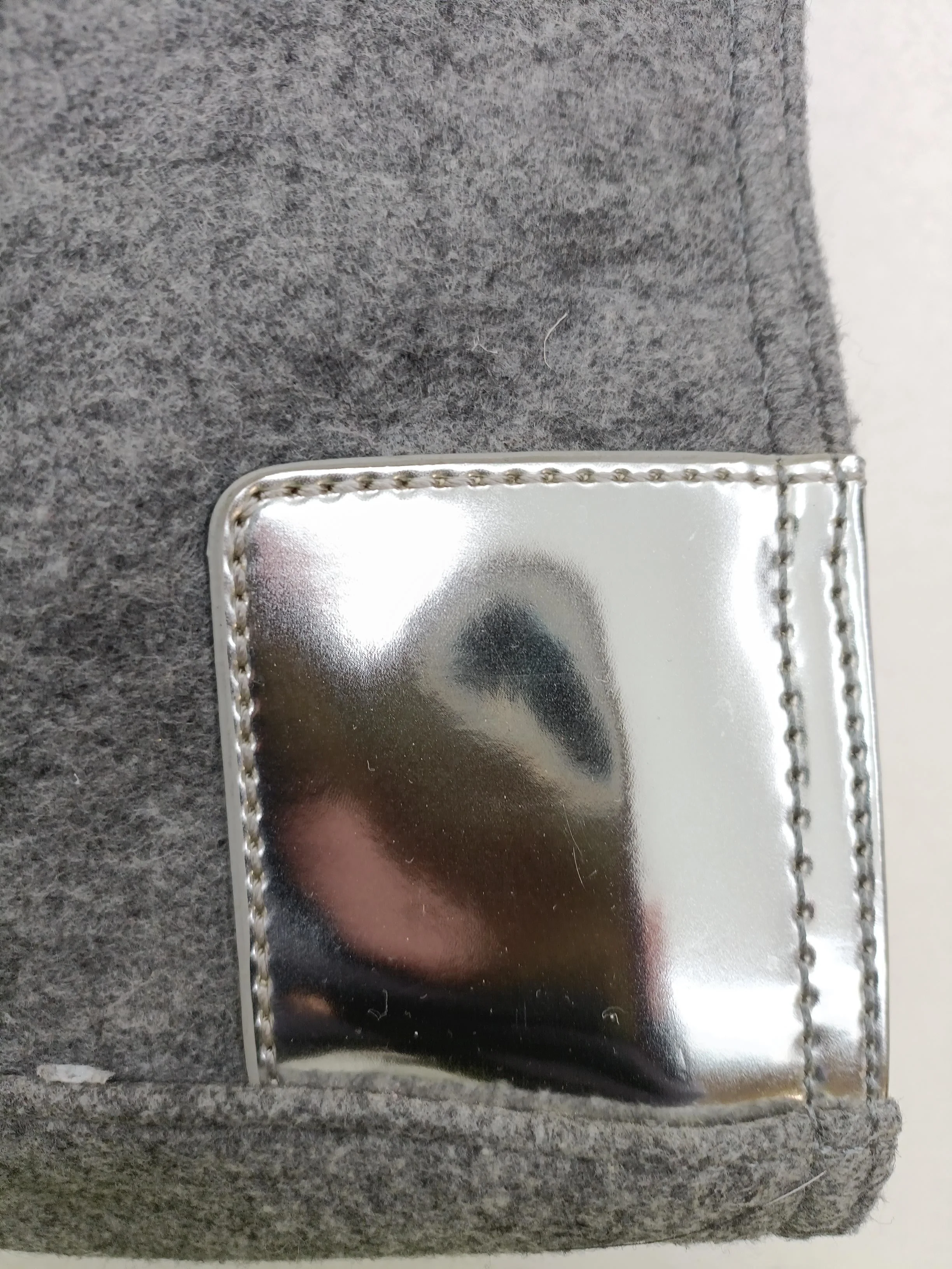 Tory Burch Women's Bag Grey Wool with Faux Leather Tote - Image 3