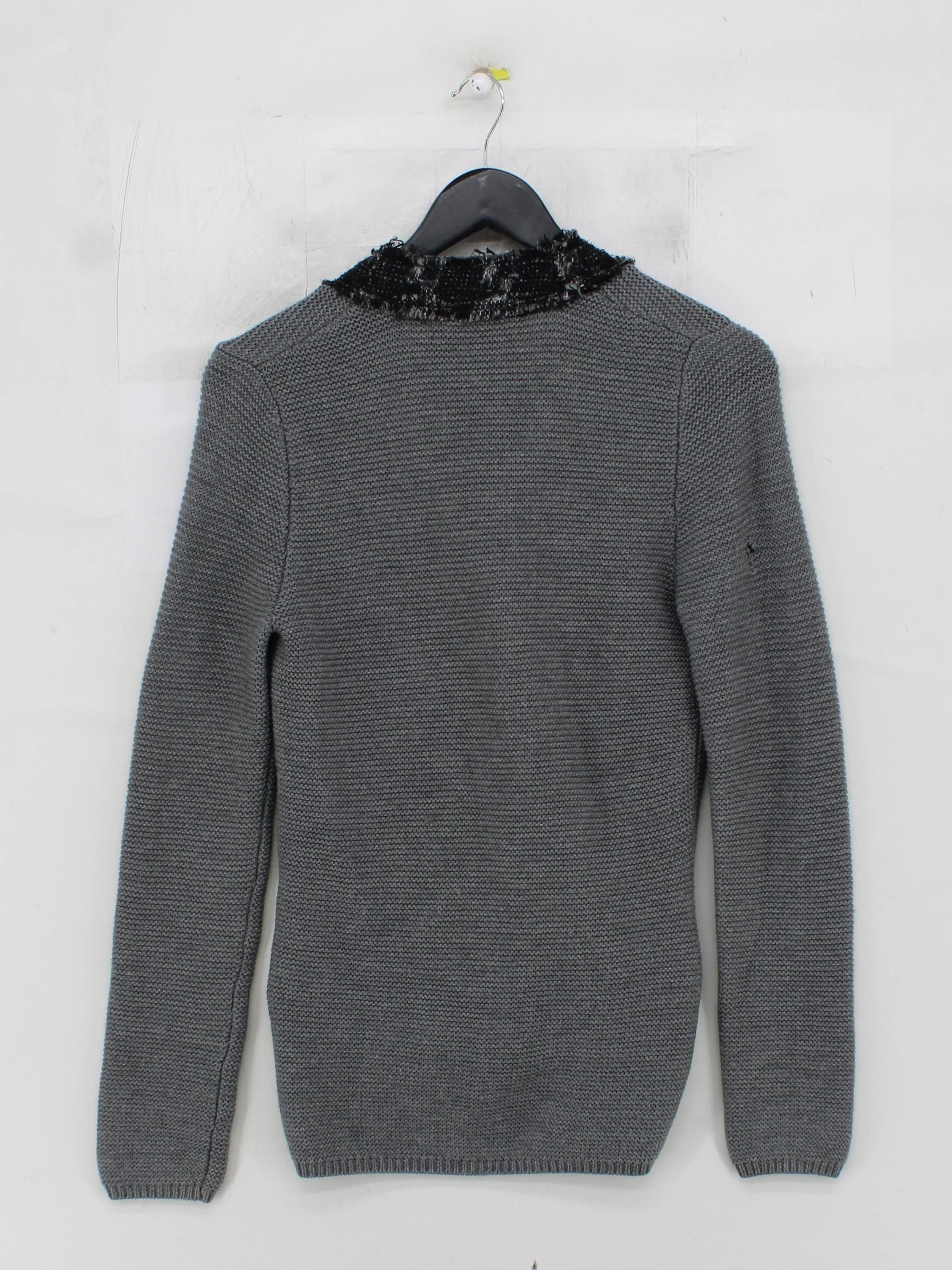 Tory Burch Women's Cardigan XS Grey Wool with Acrylic, Nylon, Wool Cardigan - Image 2