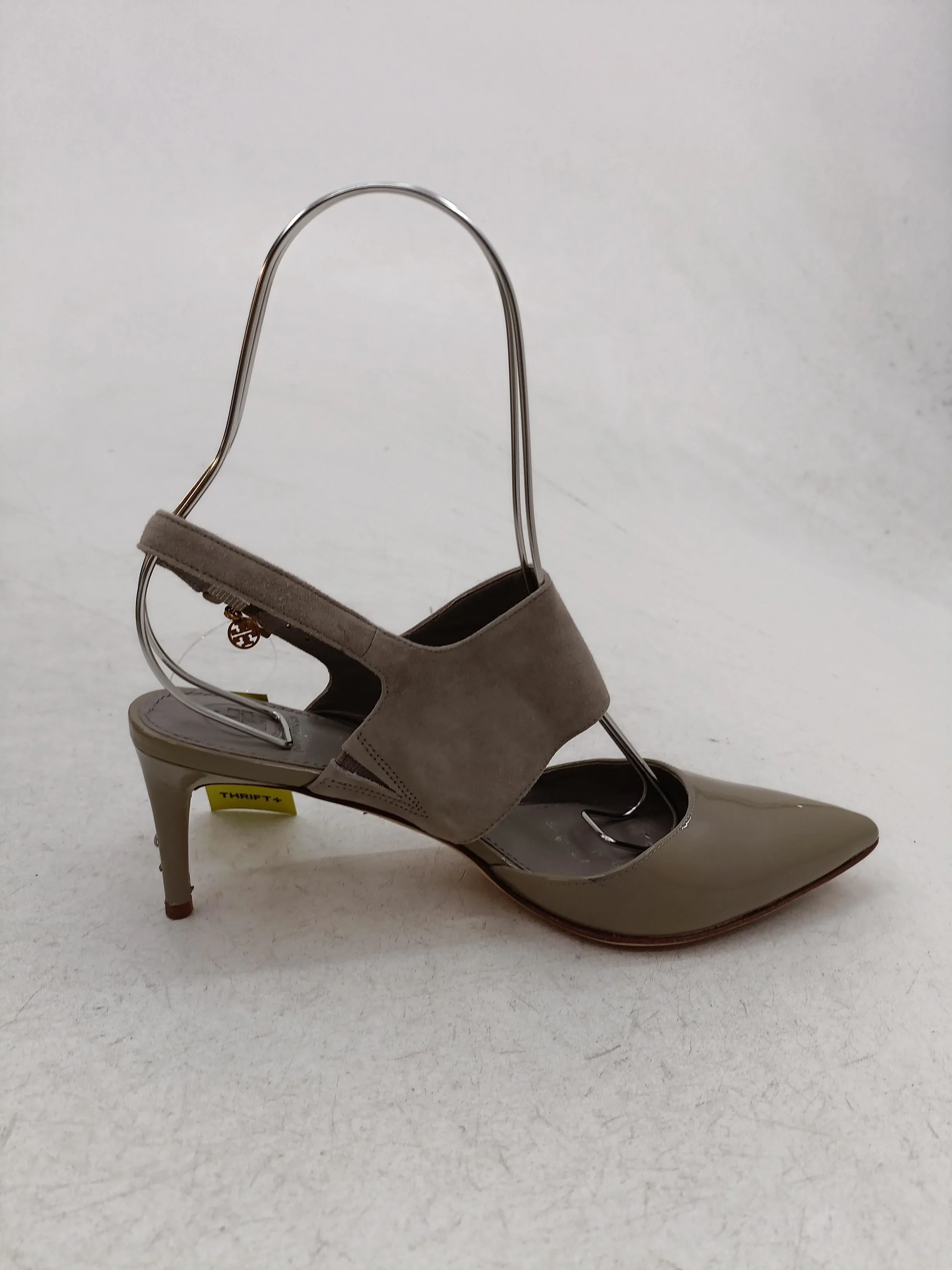 Tory Burch Women's Heels UK 5 Tan Leather with Suede Court - Image 5