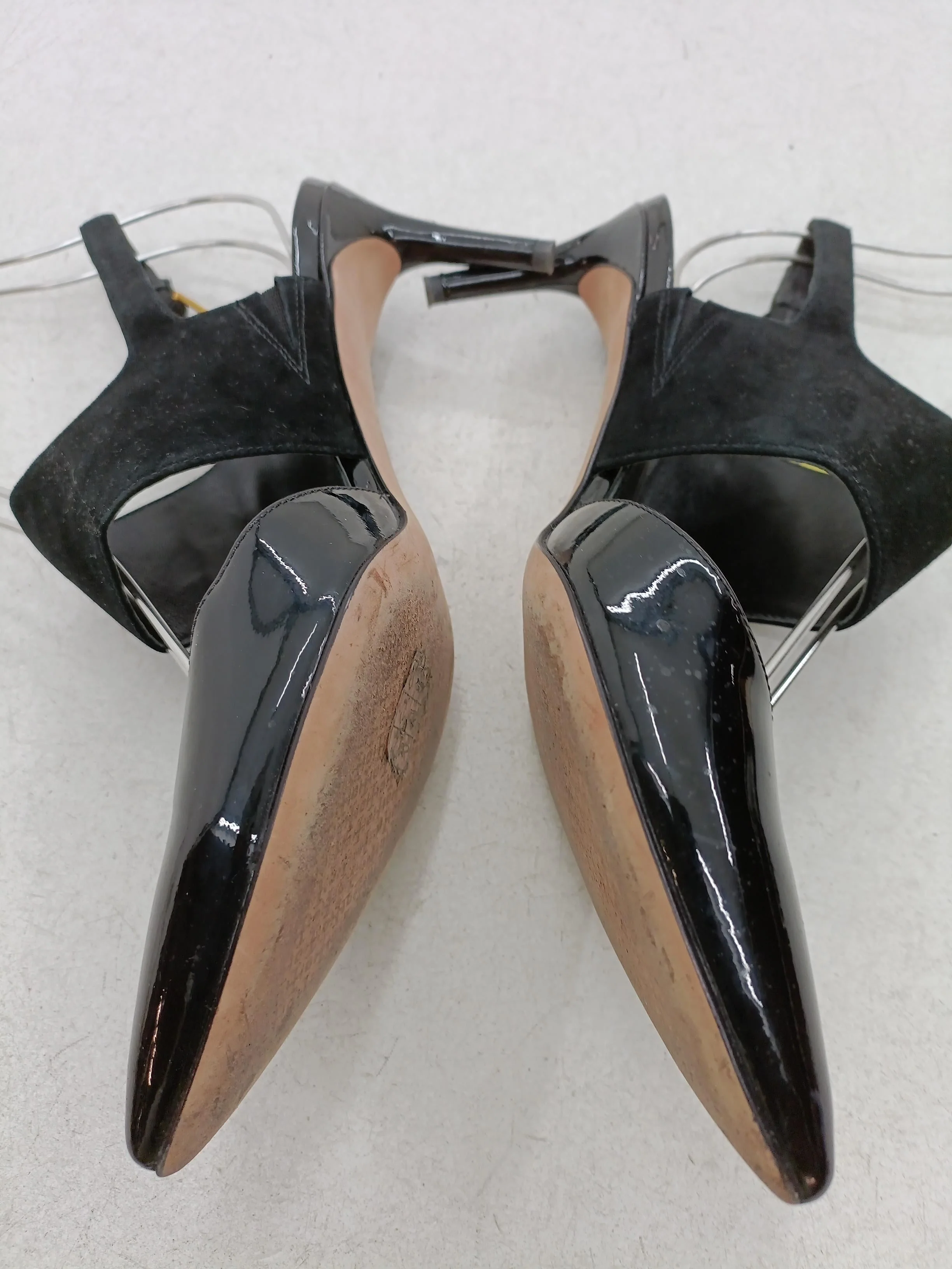 Tory Burch Women's Heels UK 7 Black Leather with Suede Court - Image 7