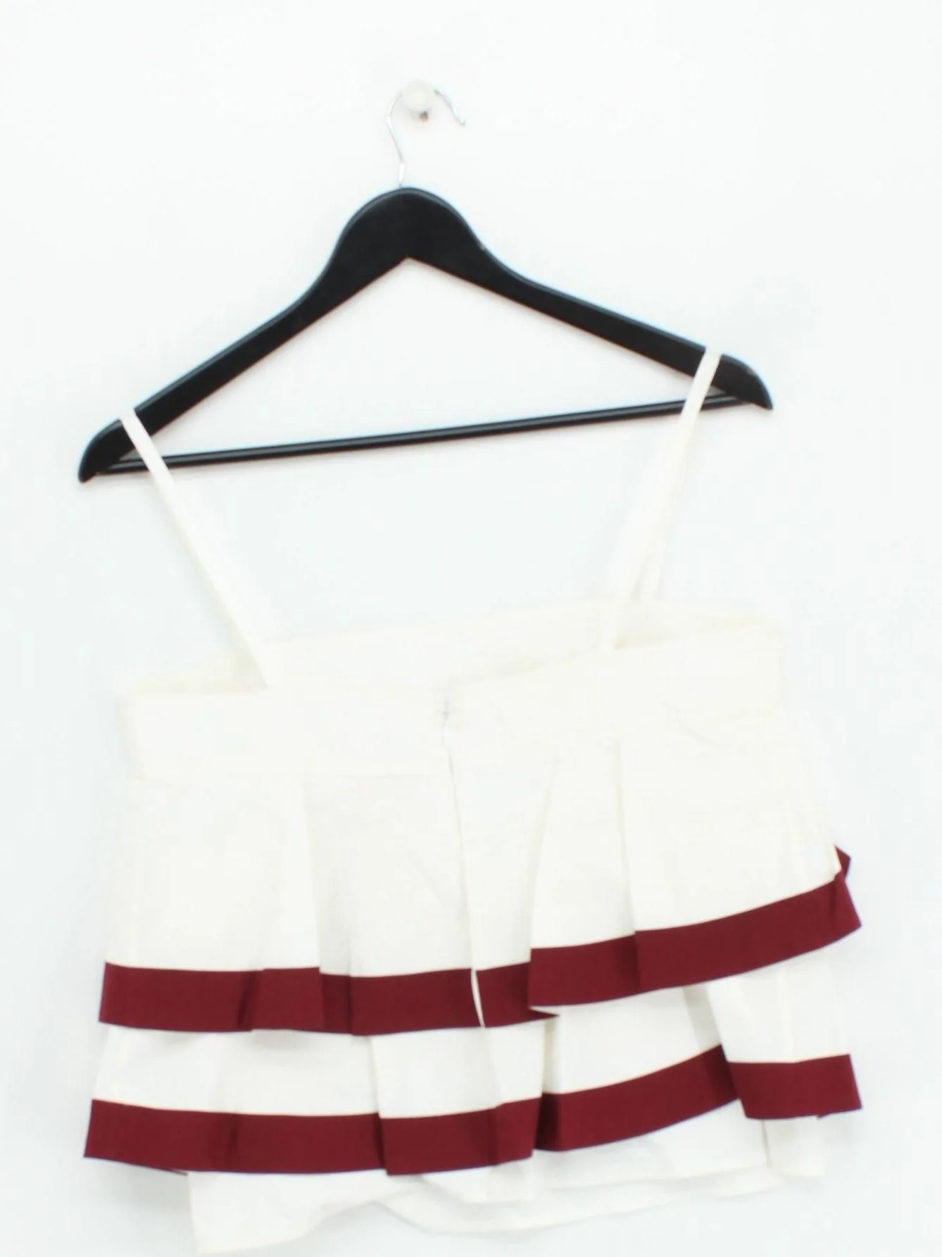 Tory Burch Women's Top S White Cotton with Elastane Sleeveless Round Neck Basic - Image 2