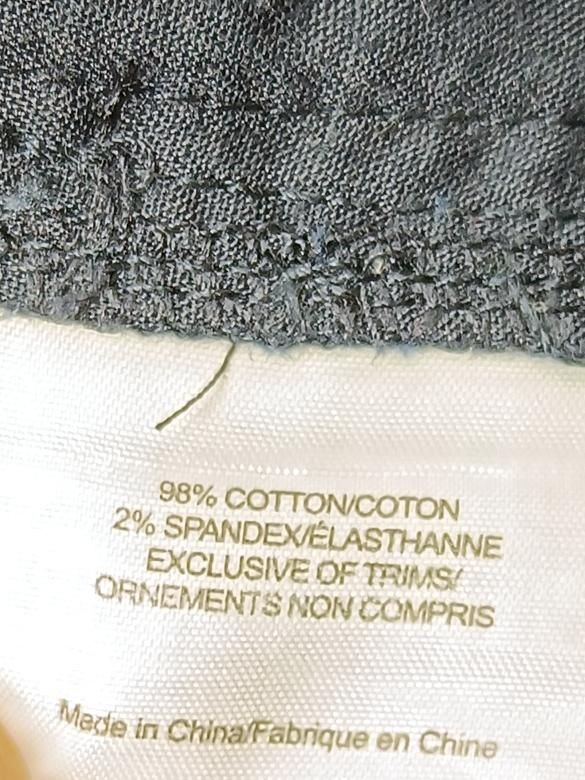 Tory Burch Women's Trousers S Blue Cotton with Spandex Straight Chino - Image 6
