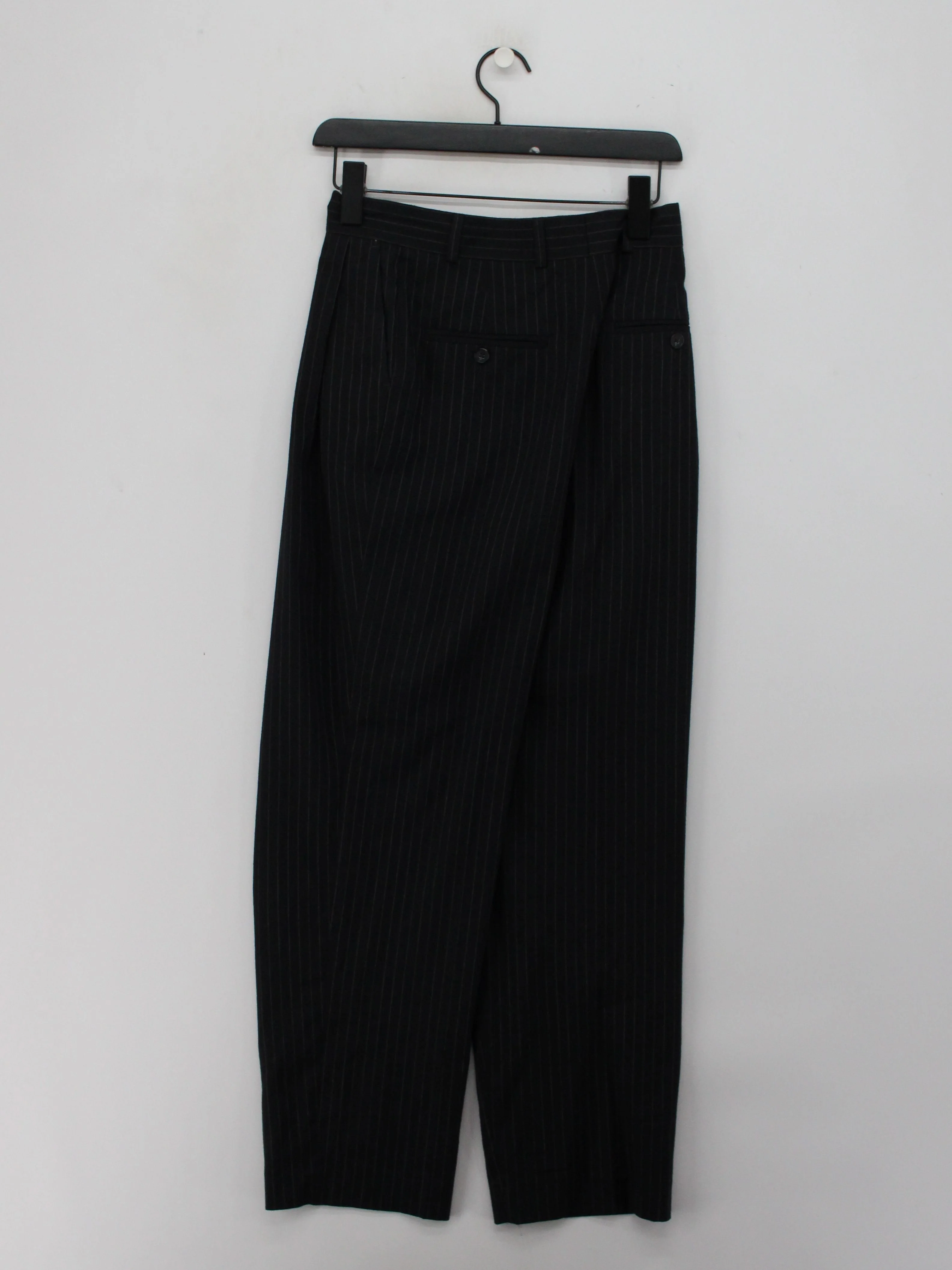 Toteme Men's Suit Trousers W 32 in Black Wool - Image 2