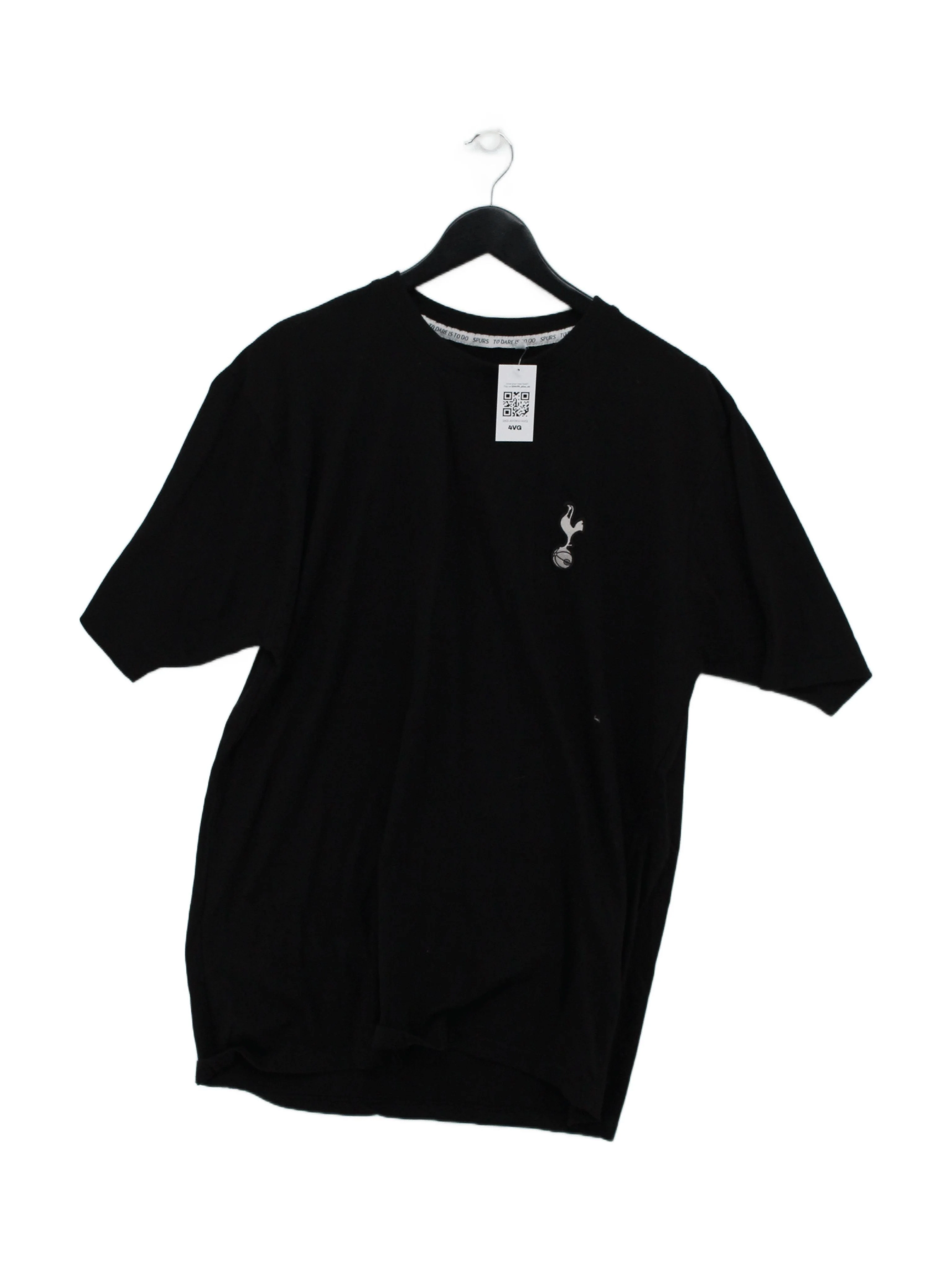 Tottenham Hotspur Men's T-Shirt XXL Black 100% Cotton Basic
