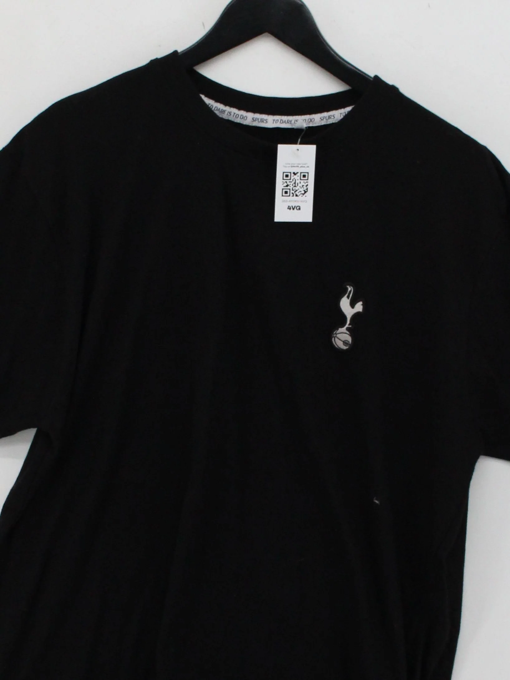 Tottenham Hotspur Men's T-Shirt XXL Black 100% Cotton Basic - Image 3