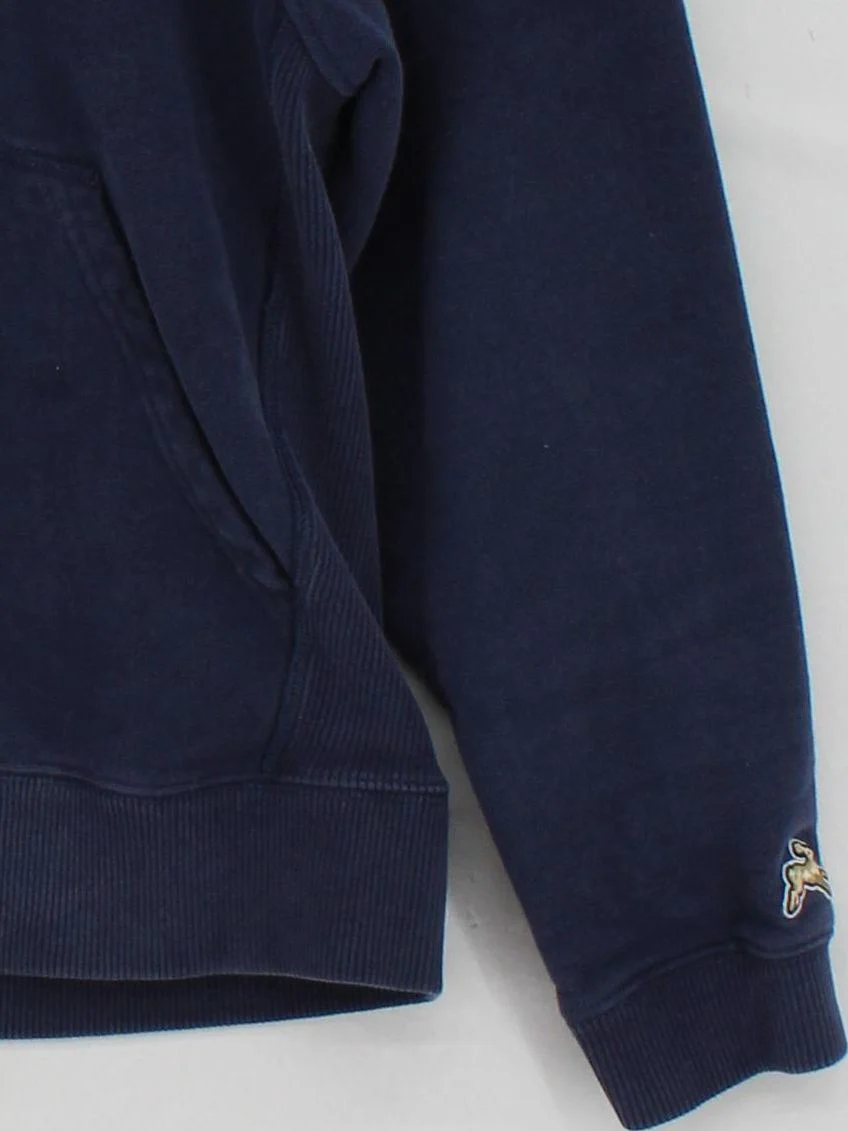 Tracksmith Men's Hoodie M Blue Cotton with Polyester, Spandex Pullover - Image 4