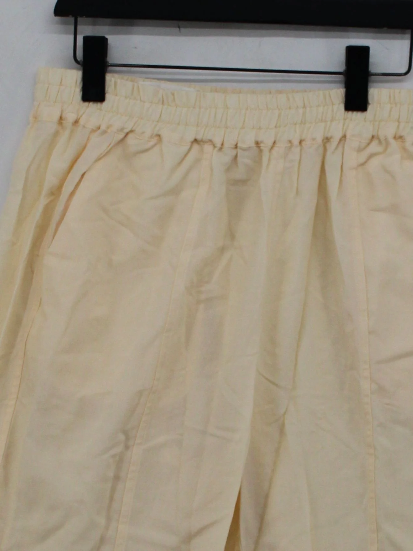 Tradlands Women's Trousers L Cream Lyocell Modal with Linen Wide-Leg Cropped - Image 3