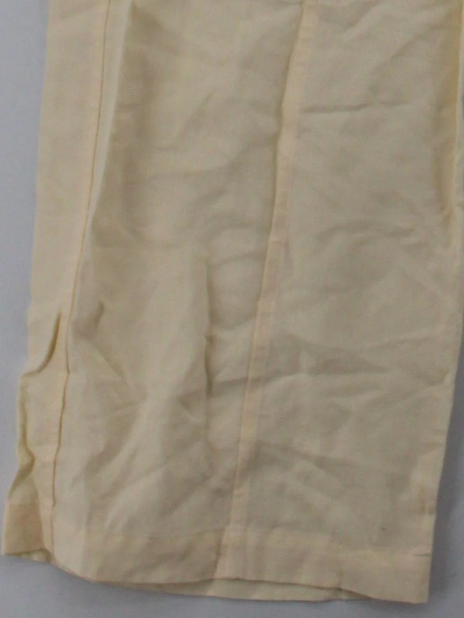 Tradlands Women's Trousers L Cream Lyocell Modal with Linen Wide-Leg Cropped - Image 4