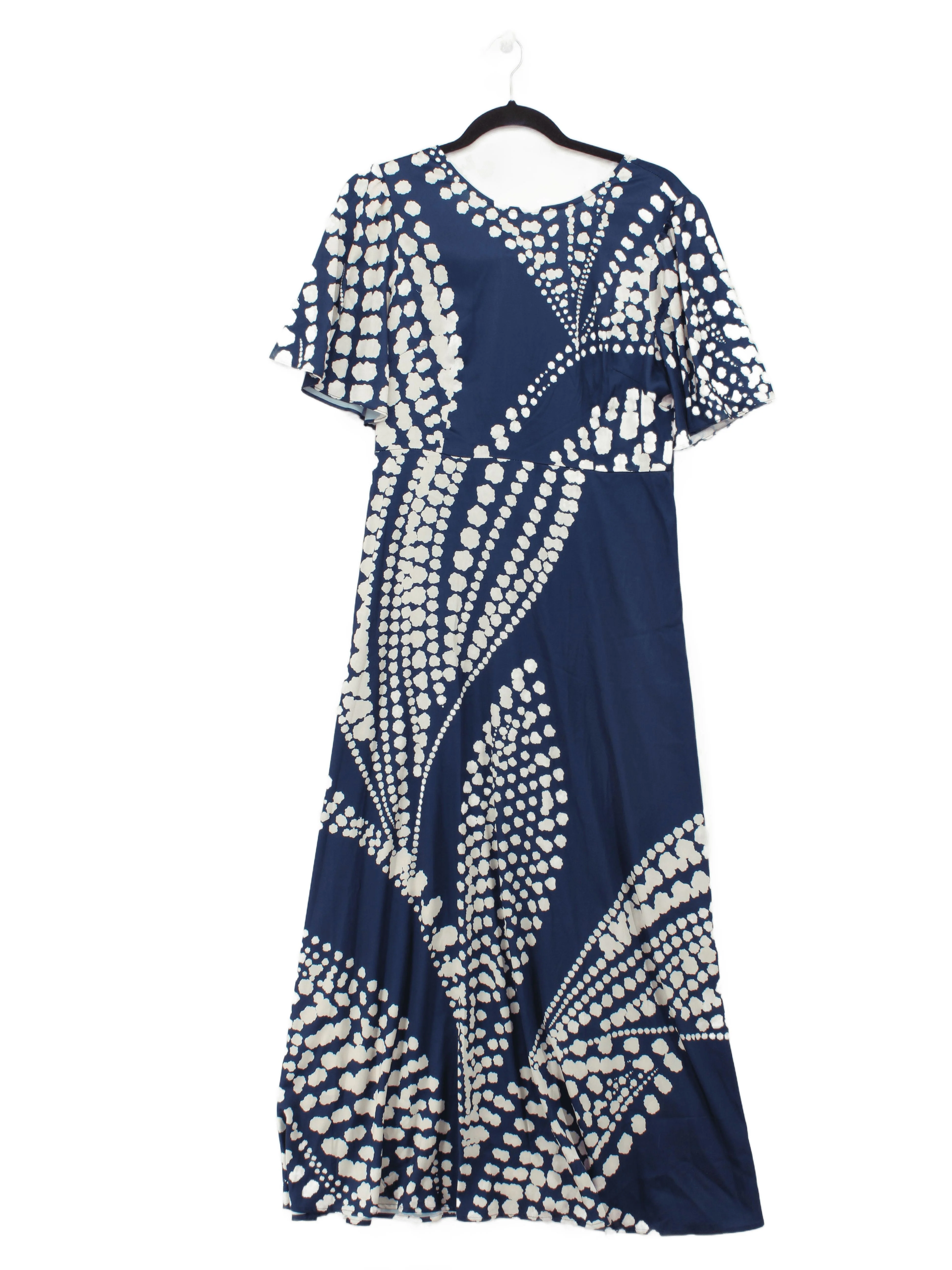 Traffic People Maxi Dress M in Blue