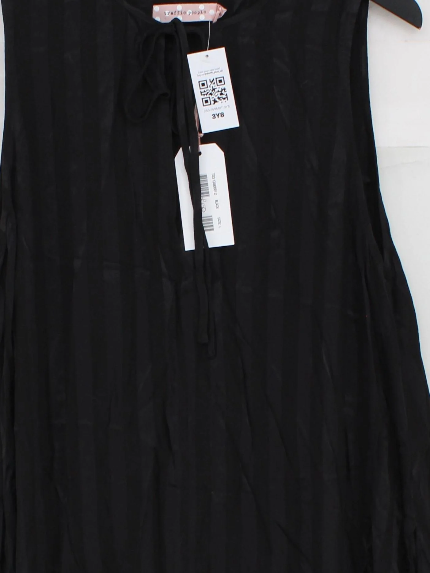 Traffic People Tank Mini Dress L in Black - Image 3