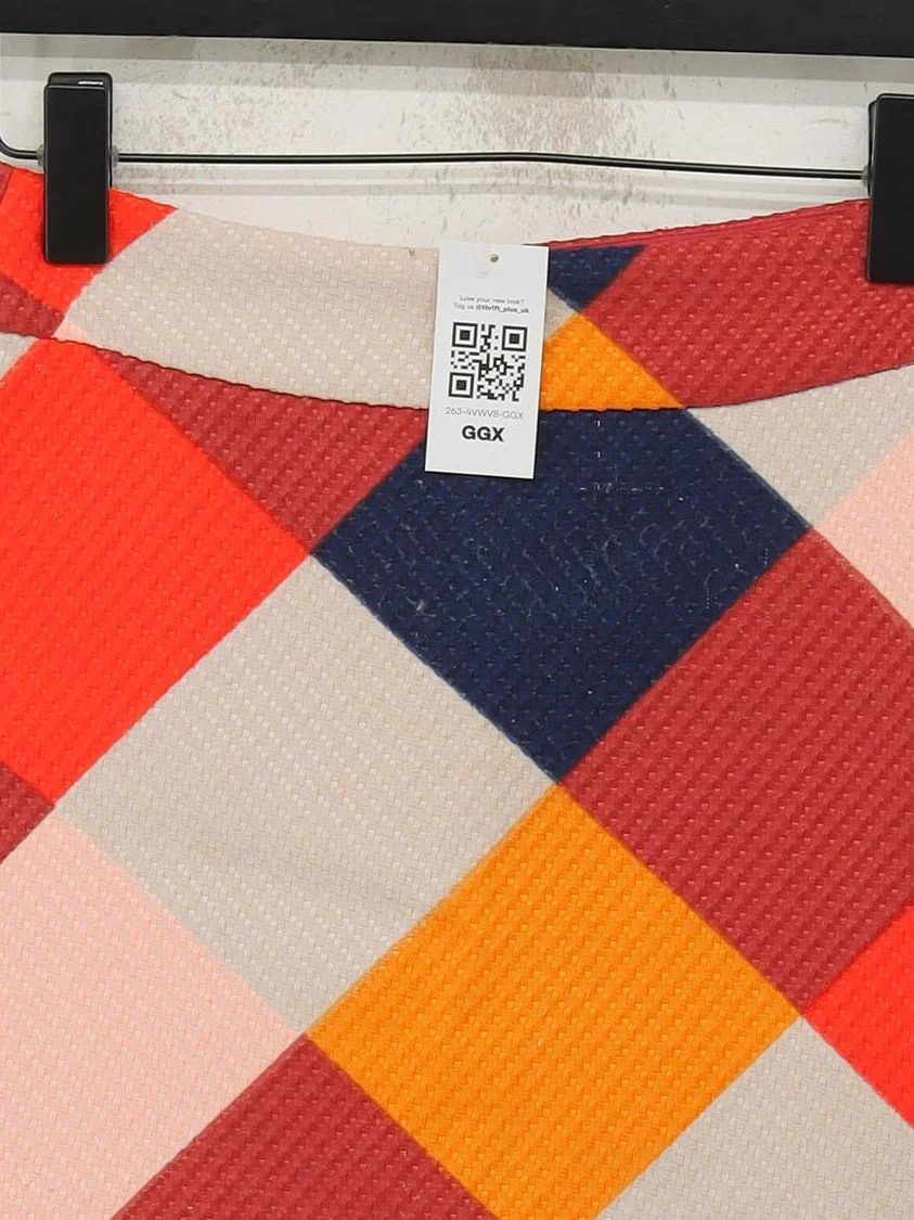 Traffic People Women's Mini Skirt XS Multi Polyester with Cotton Mini - Image 3