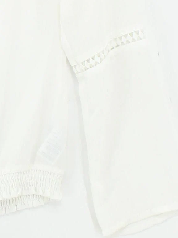 Tramontana Women's Blouse S White Polyester with Viscose Basic - Image 4