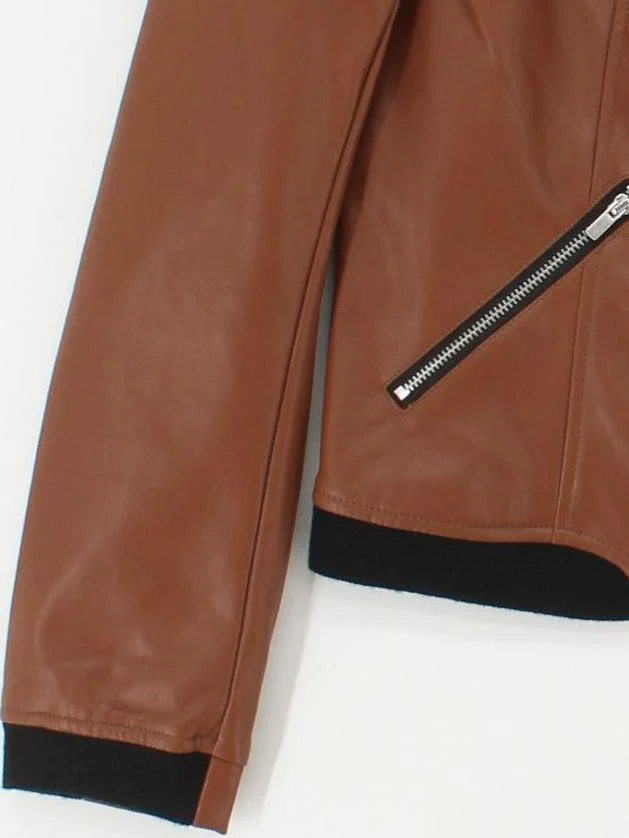 Trend by Captain Tortue Motorcycle Jacket jacket brown - Image 4