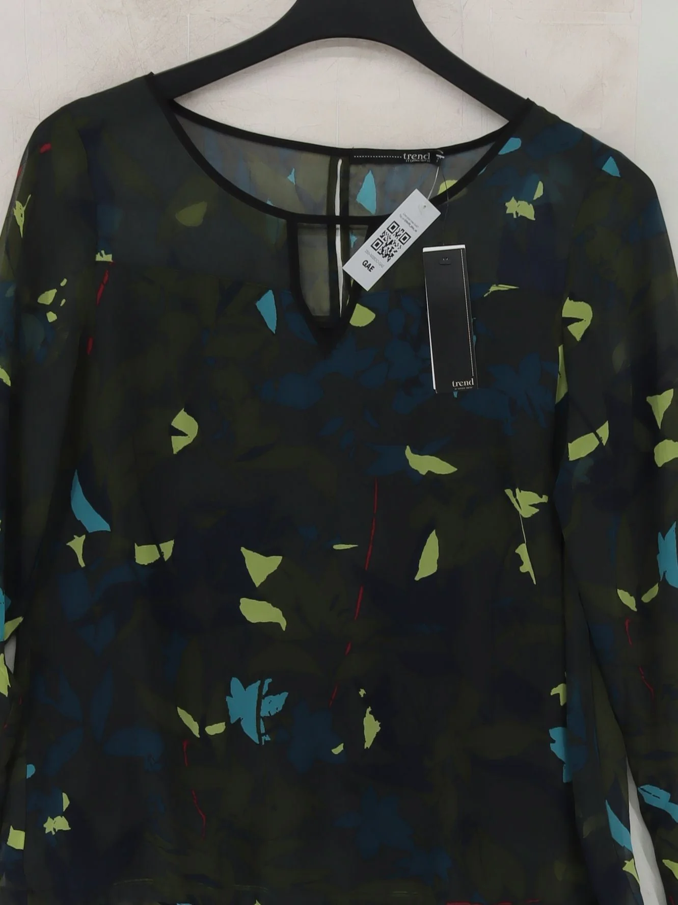 Trend By Captain Tortue Women's Blouse UK 8 Multi Polyester with Cotton Basic - Image 3