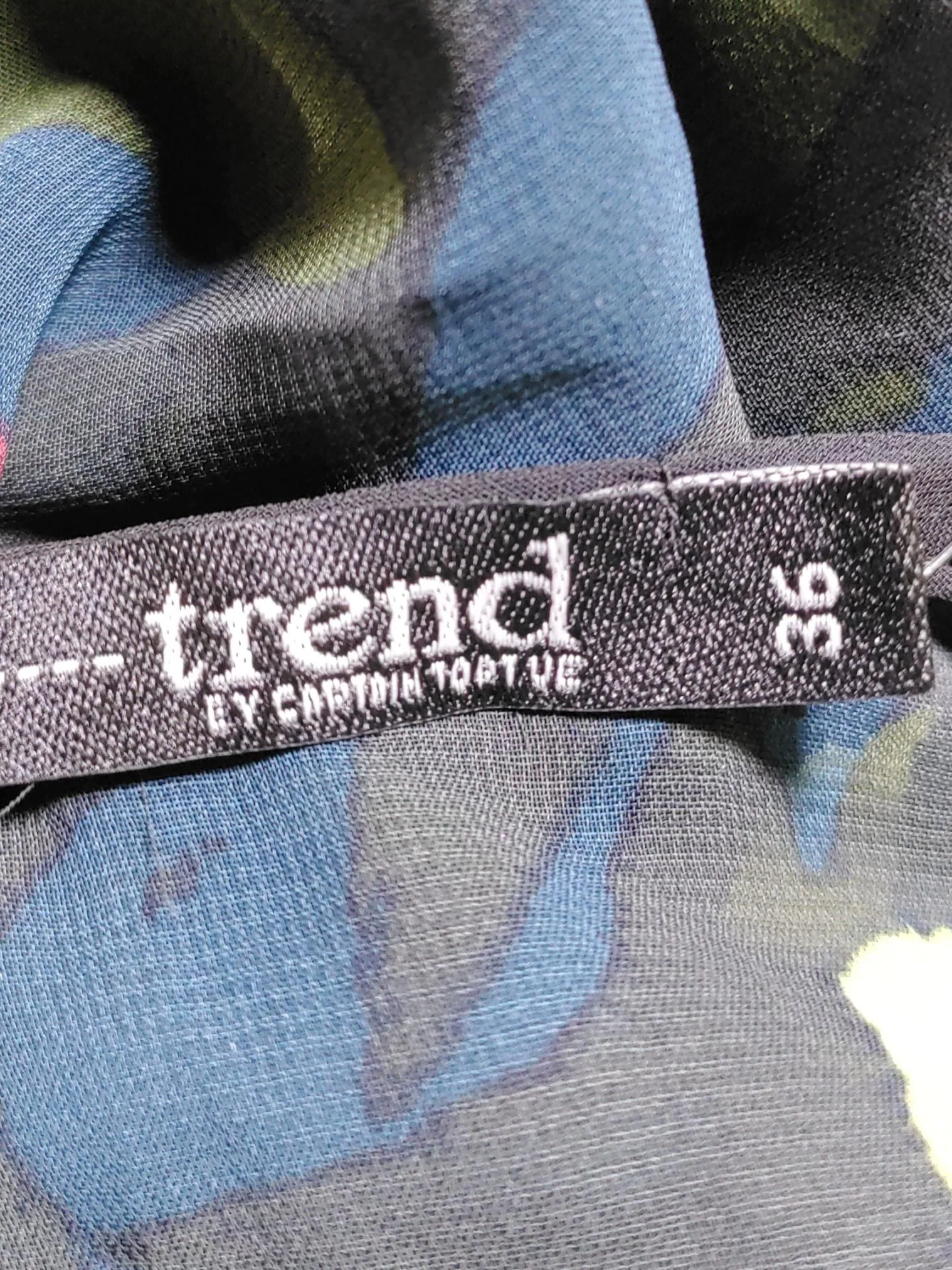 Trend By Captain Tortue Women's Blouse UK 8 Multi Polyester with Cotton Basic - Image 5