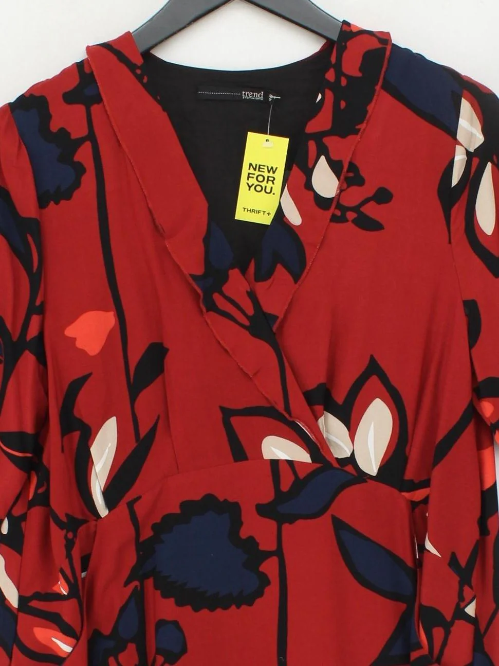 Trend by Captain Tortue Wrap Mini Dress in Red - Image 3