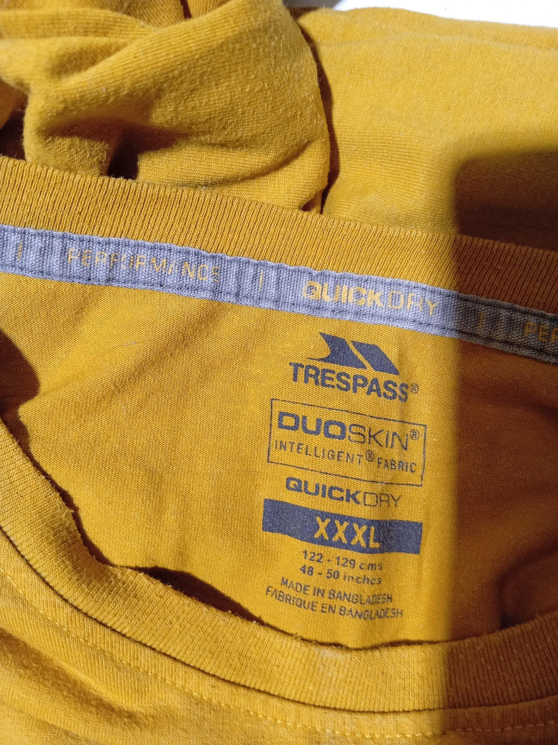 Trespass Men's T-Shirt XXXL Yellow Graphic Cotton with Polyester Basic - Image 6