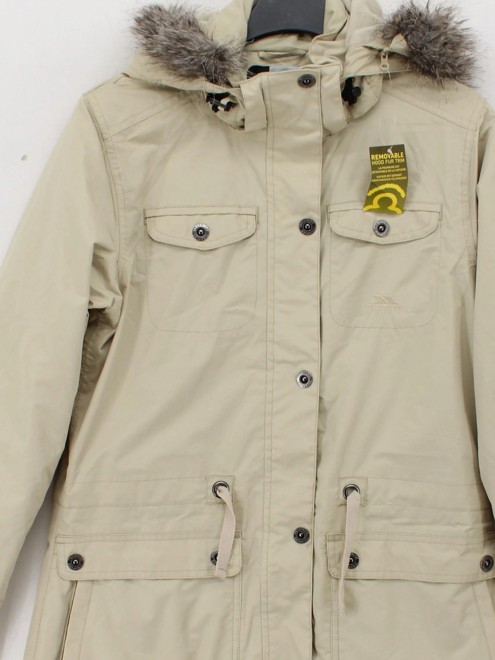 Trespass Parka jacket cream - Image 3