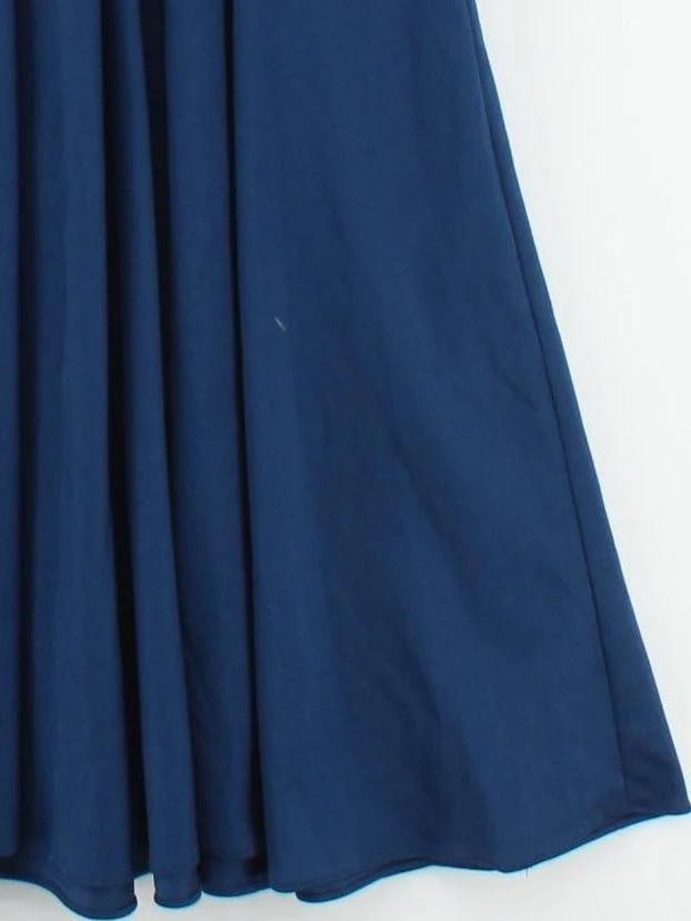 TRINA LEWIS & MARJON COUTURE Shirt Midi Dress UK10 in Blue - Image 4