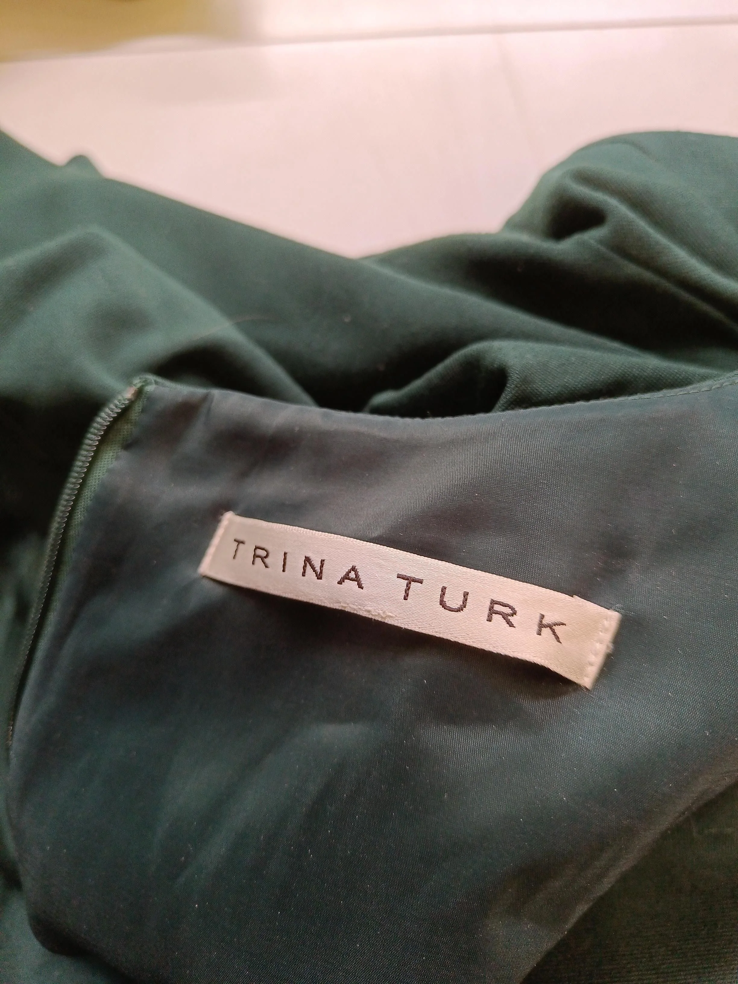 Trina Turk A-Line Mini Dress S in Green - Image 6
