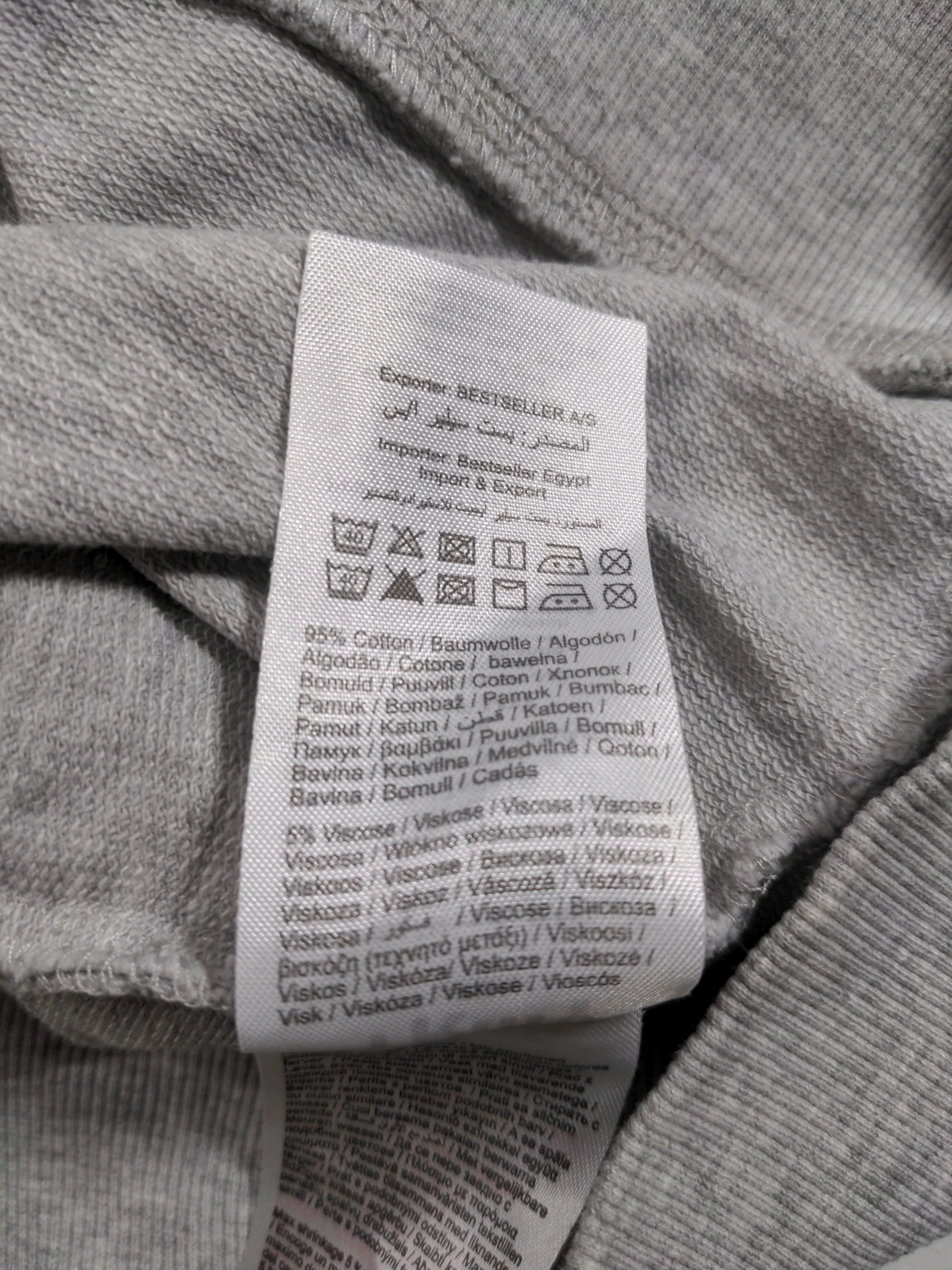 Troy Men's Hoodie XL Grey Cotton with Viscose Pullover - Image 6